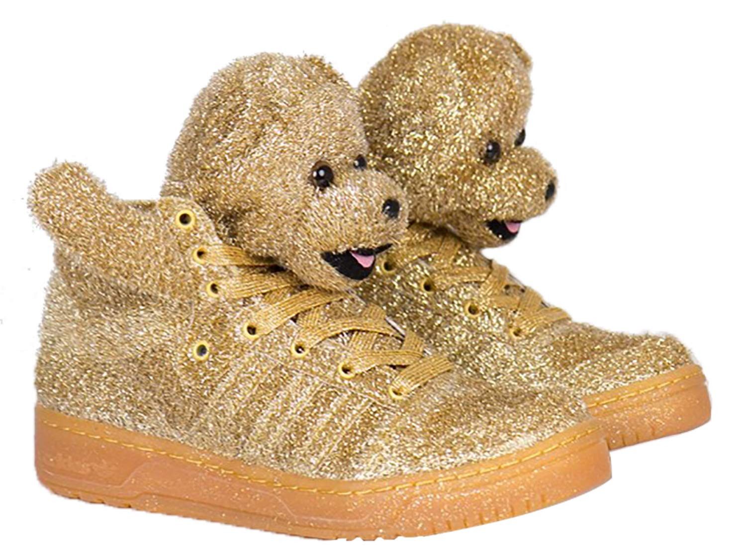 Adidas × Jeremy Scott ADIDAS JEREMY SCOTT sneakers, BEAR, Tinsel Gold shoes G96188 Size US 9 / EU 42 - 14 Thumbnail