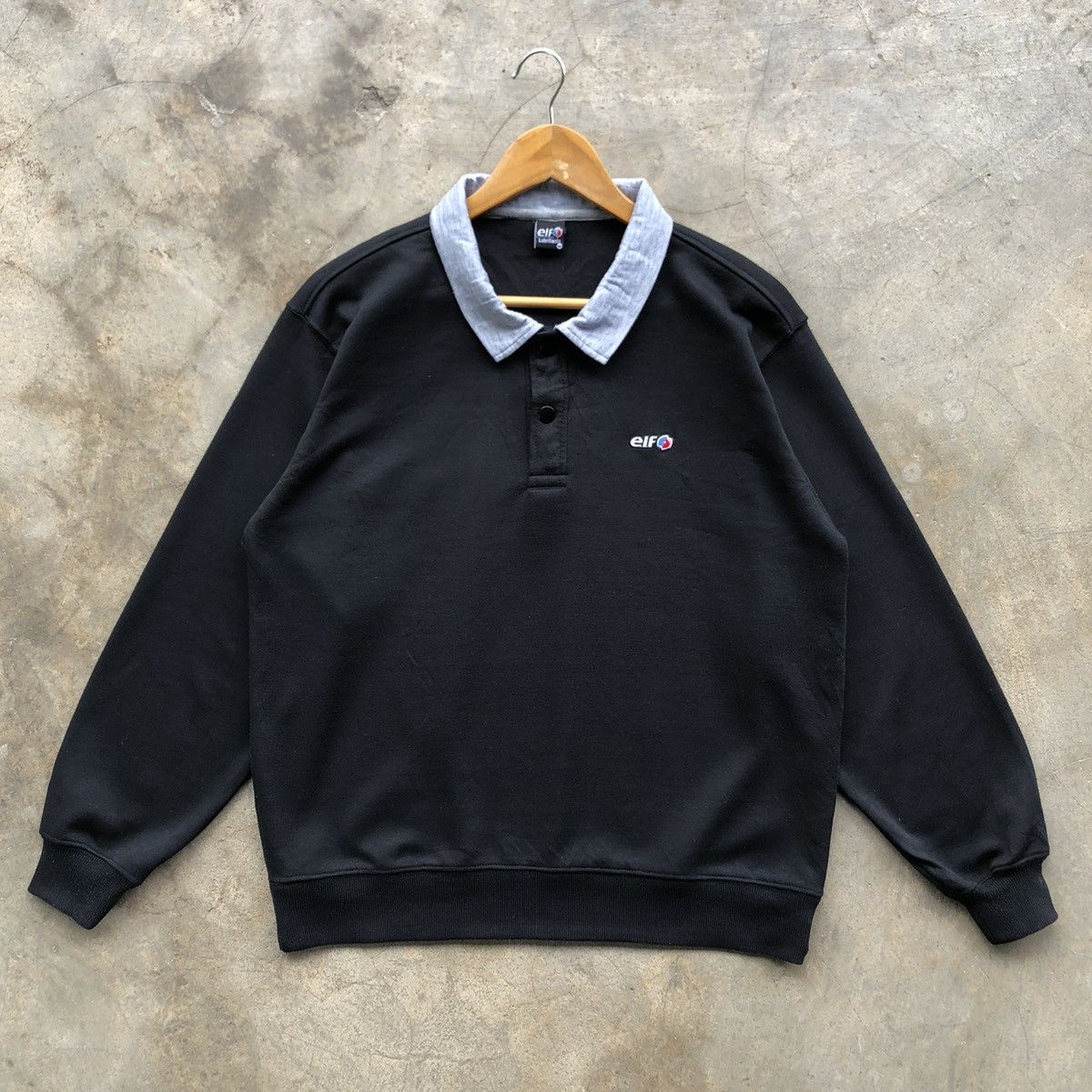 Japanese Brand × Vintage Vintage ELF LUBRICANTS motorsport sweatshirt Size US M / EU 48-50 / 2 - 1 Thumbnail
