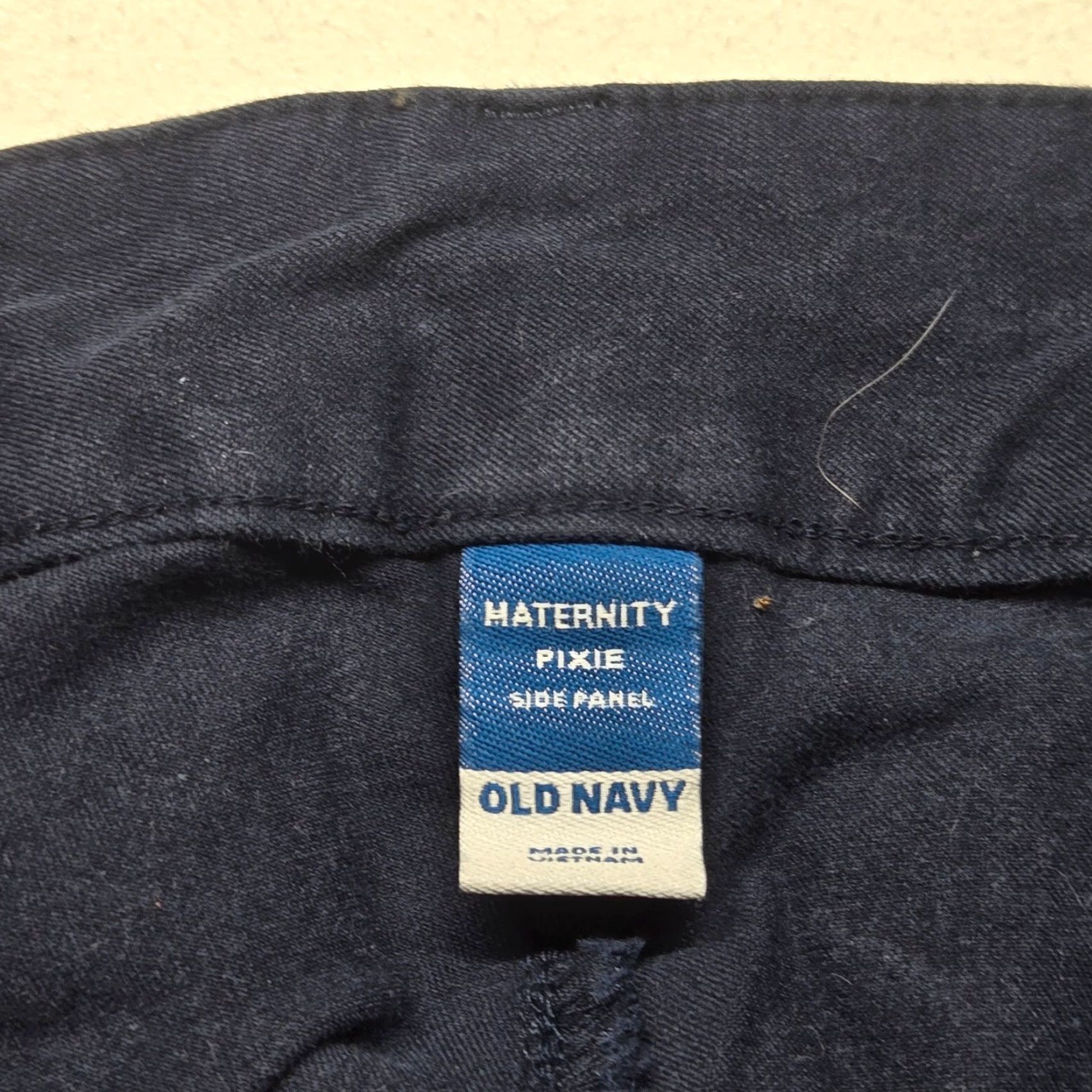 Old Navy Old Navy Maternity Full-Panel Pixie Ankle Pants Womens 20 Navy Blue Pull On Size 42" / US 20 - 2 Thumbnail
