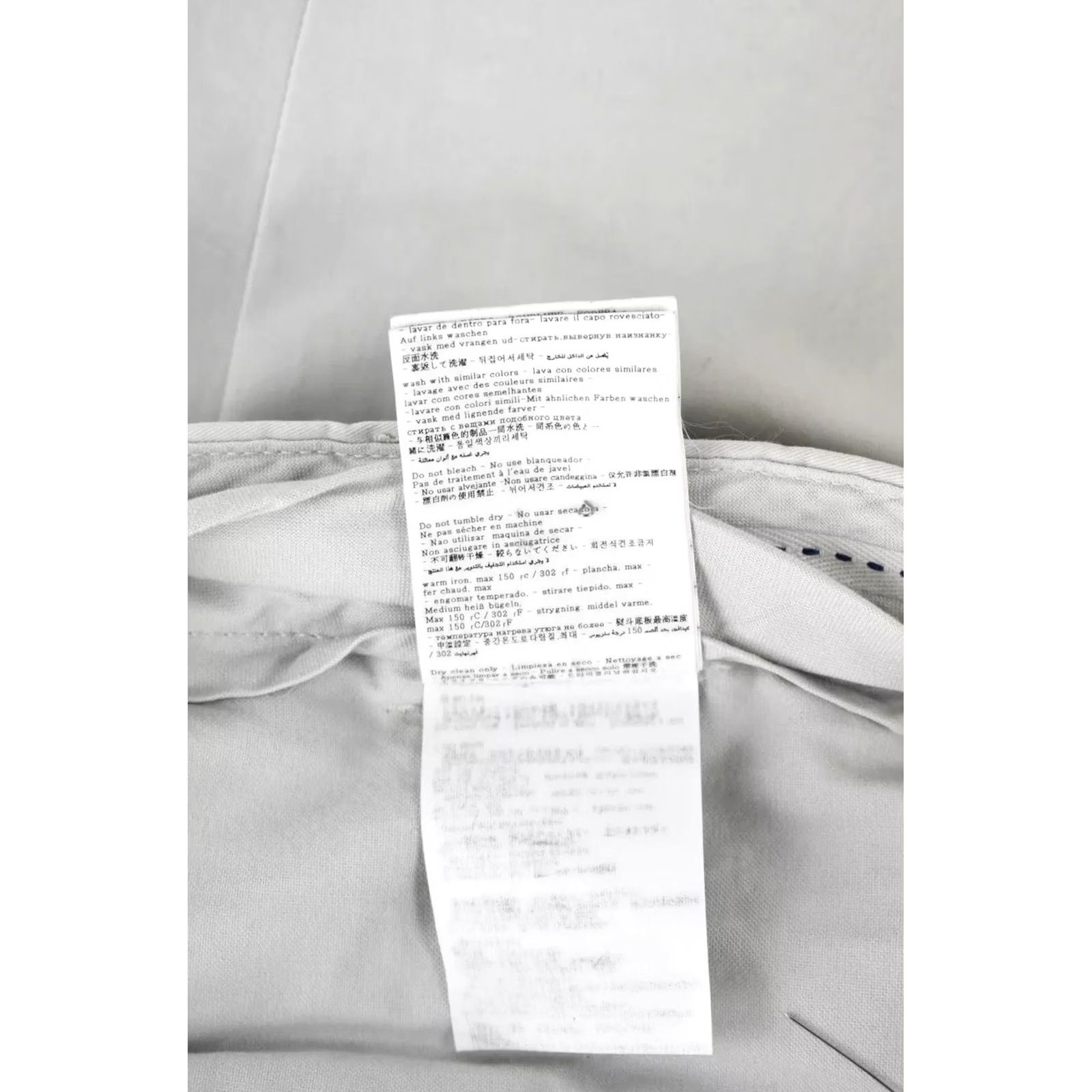 Suitsupply SUITSUPPLY Porto Trousers Men's Pure Cotton Light Grey Chino UK 42 / W37 Zip Fly Size US 42 / EU 58 - 7 Thumbnail