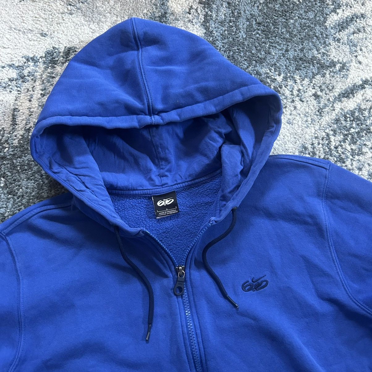 Nike 2012 NiKE 6.0 FADED ROYAL BLUE YKK ViSLON DOUBLE ZiP HOODiE Size US L / EU 52-54 / 3 - 9 Thumbnail