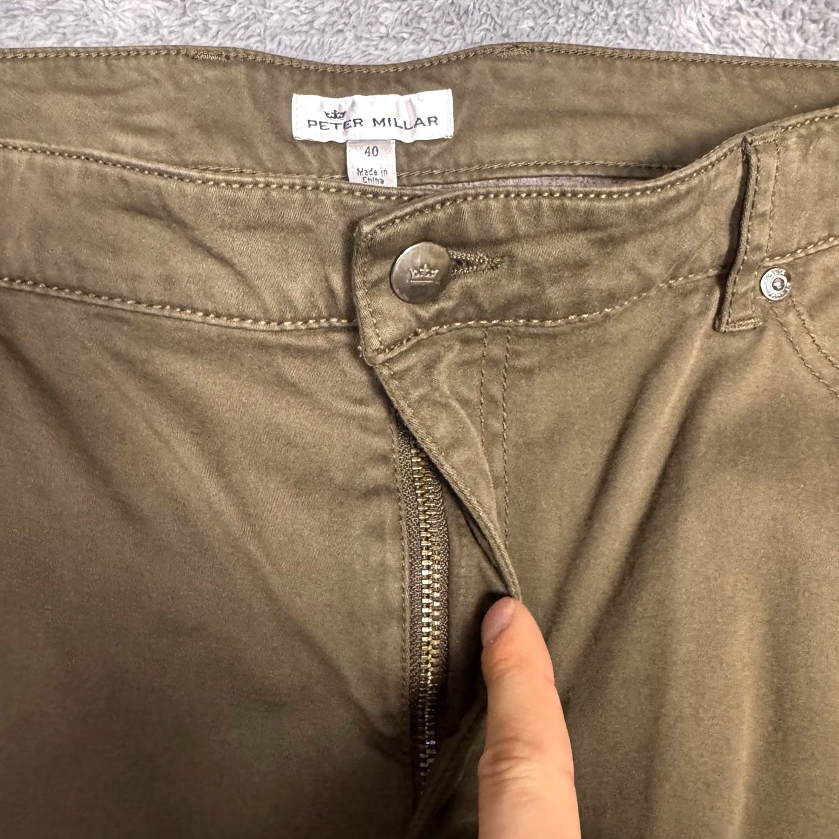 Peter Millar Peter Millar Pants Mens 40x34 Chino 5-Pocket Ultimate Sateen Regular Rise Mid Breathable Soft Brown Size US 40 / EU 56 - 5 Thumbnail