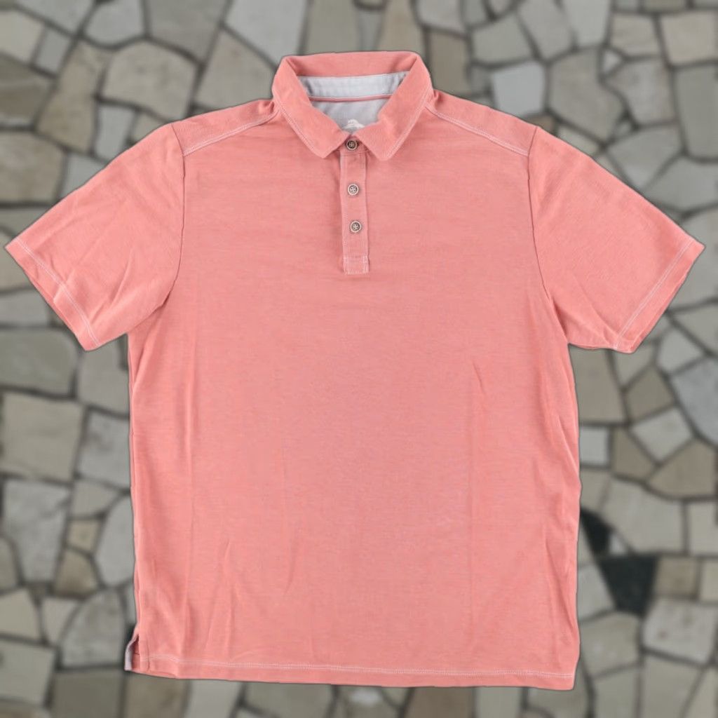 Tommy Bahama Tommy Bahama Lyocell Tencel Solid Polo Shirt Pink Men's M Shirt Mens M Pink Lyocell Solid Polo Shirt 90s? Size US M / EU 48-50 / 2 - 1 Thumbnail
