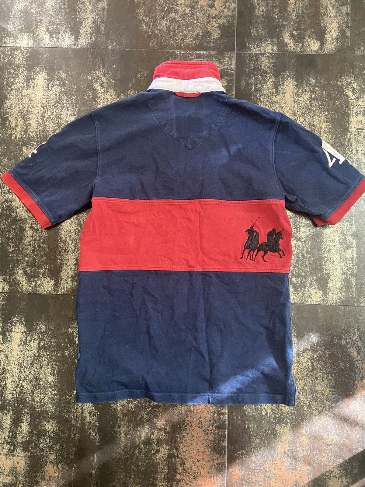 Polo Ralph Lauren × Vintage Polo Ralph Lauren style distressed rugby polo oversized Size US S / EU 44-46 / 1 - 4 Thumbnail