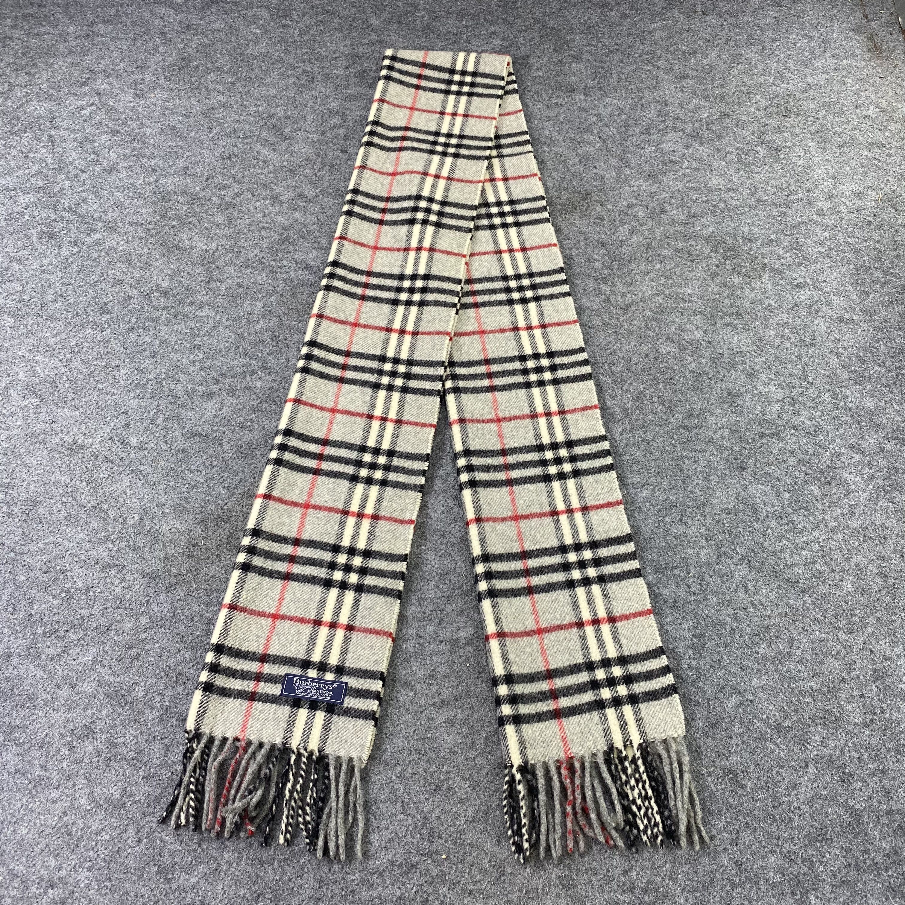 Burberry Burberry Wool Muffler / Scarf / Neckwear -T1305 Size ONE SIZE - 4 Thumbnail