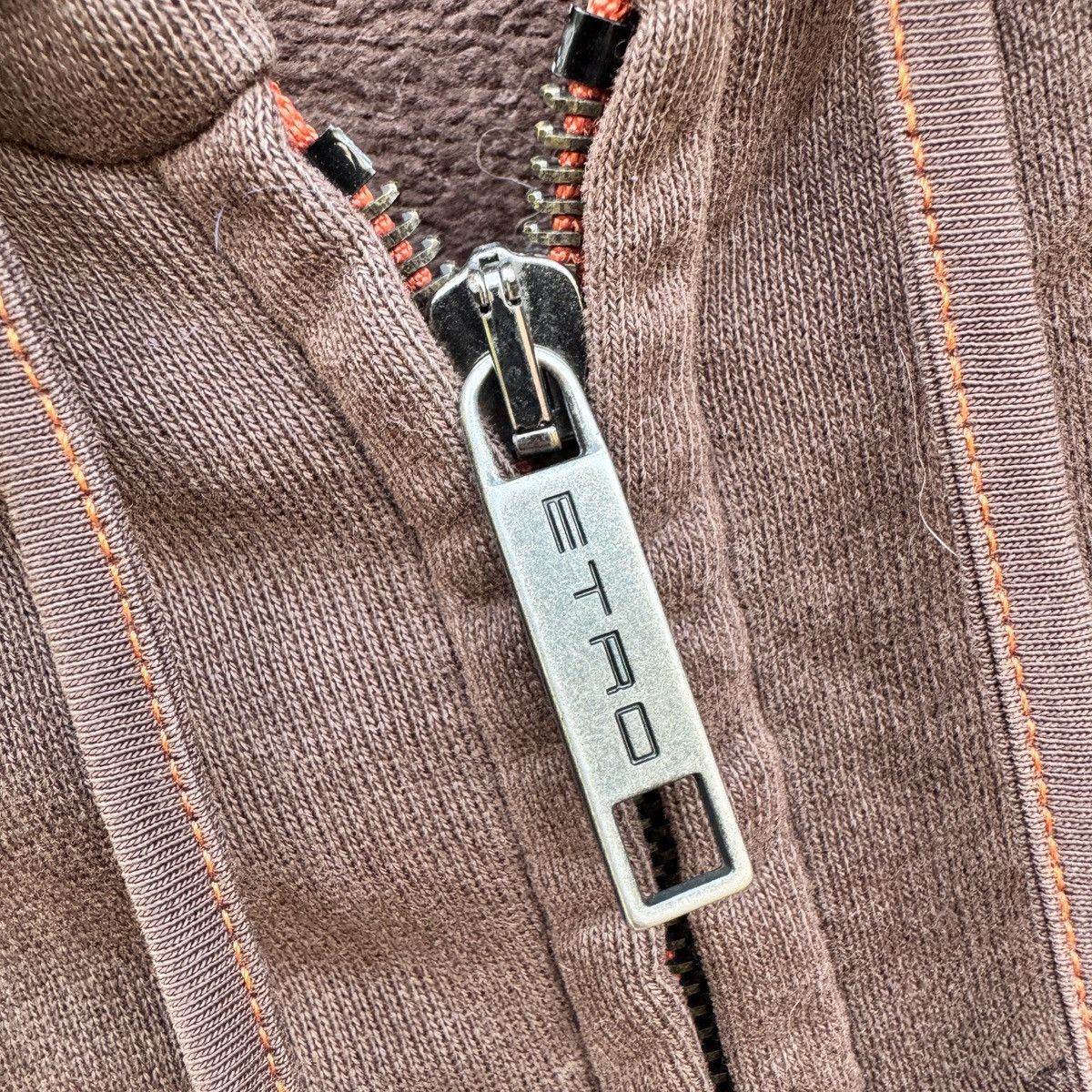 Etro Etro brown full-zip hoodie with purple paisley Size US M / EU 48-50 / 2 - 5 Thumbnail