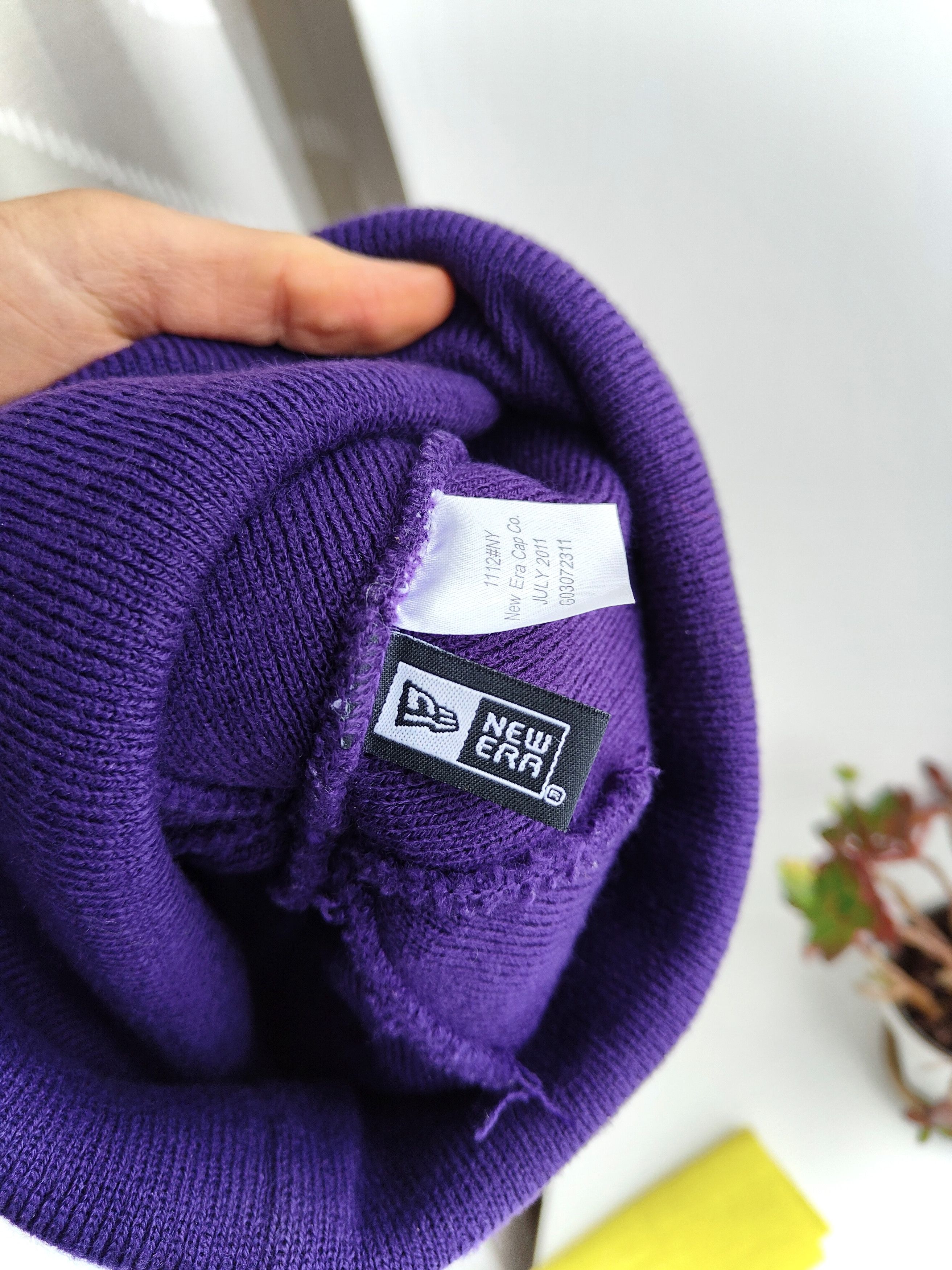 New Era Vintage Y2K Mishka New Era Beanie Pom Pom Hat Cyrillic Logo Size ONE SIZE - 7 Thumbnail