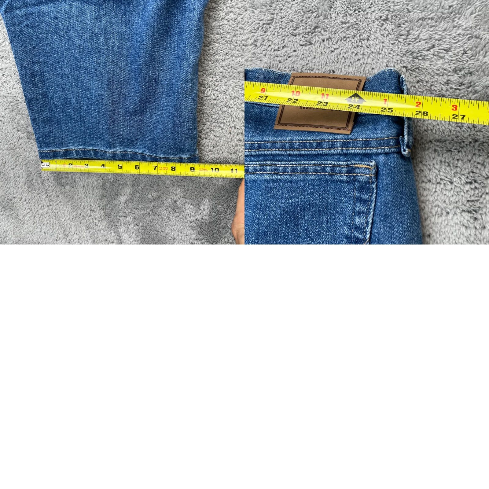 Wrangler Wrangler Jeans Mens 54x28 Blue Cowboy Cut Stretch Flex Straight Denim Work Ranch Jeans Mens 54 28 Blue Wrangler Rugged Wear Cowboy Western Shirt? Size US 38 / EU 54 - 8 Thumbnail