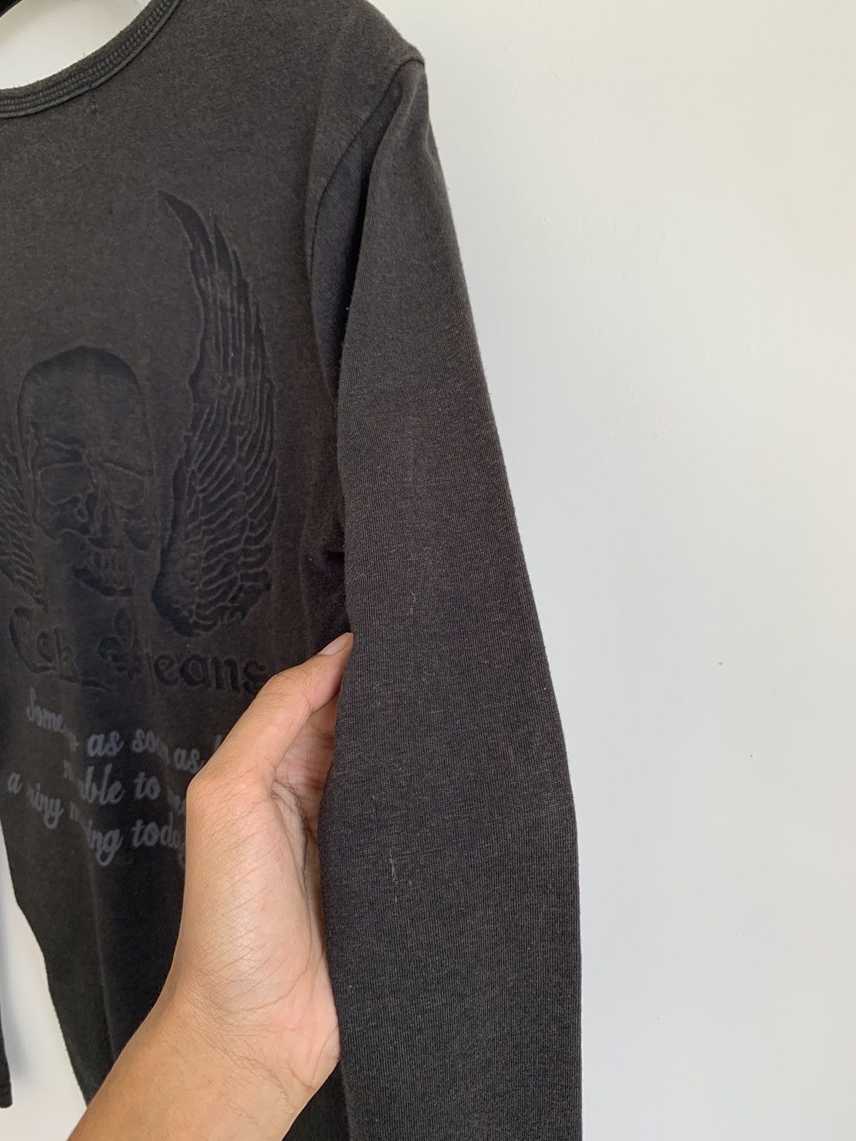 Japanese Brand 2000s Cook Jeans Obelisk Big Skull Long Sleeve Shirt Obelisk Size US S / EU 44-46 / 1 - 10 Thumbnail