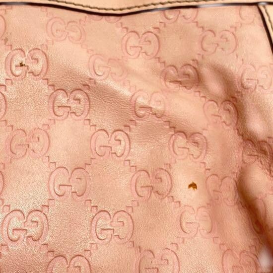 Gucci Gucci - Shima Abbey Pink Handbag Leather Shoulder Bag Rose Size ONE SIZE - 9 Thumbnail