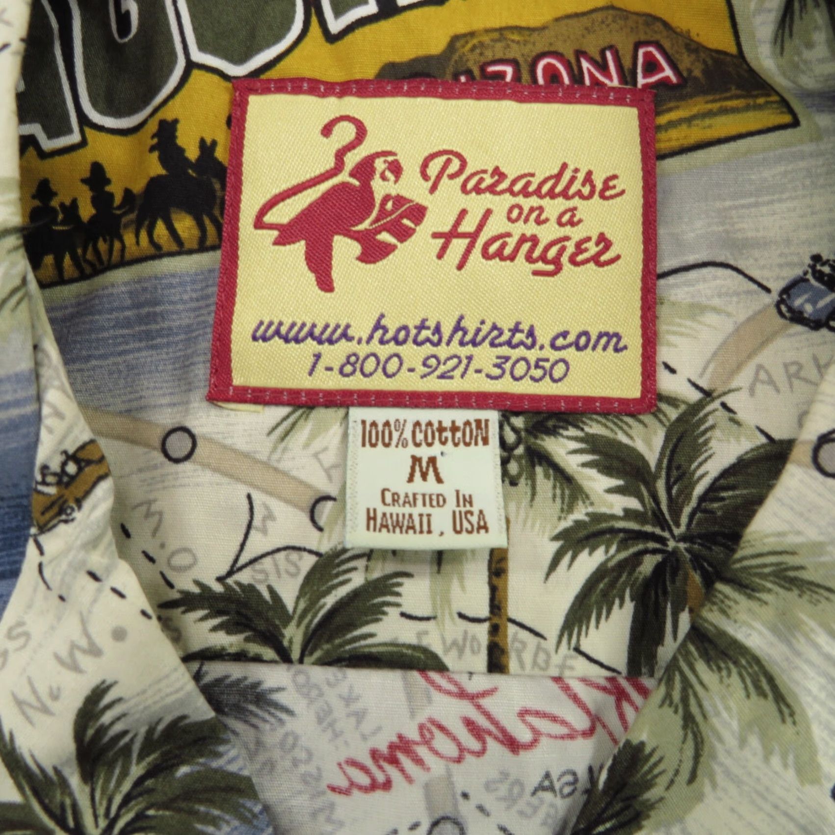 Vintage VINTAGE Paradise on a Hanger Mens Shirt Size US M / EU 48-50 / 2 - 5 Thumbnail