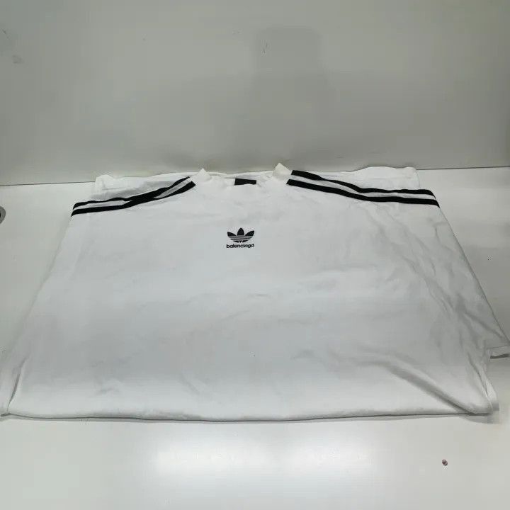 Balenciaga Balenciaga Balenciaga x Adidas Logo Print Short Sleeve TSh Size US M / EU 48-50 / 2 - 6 Thumbnail
