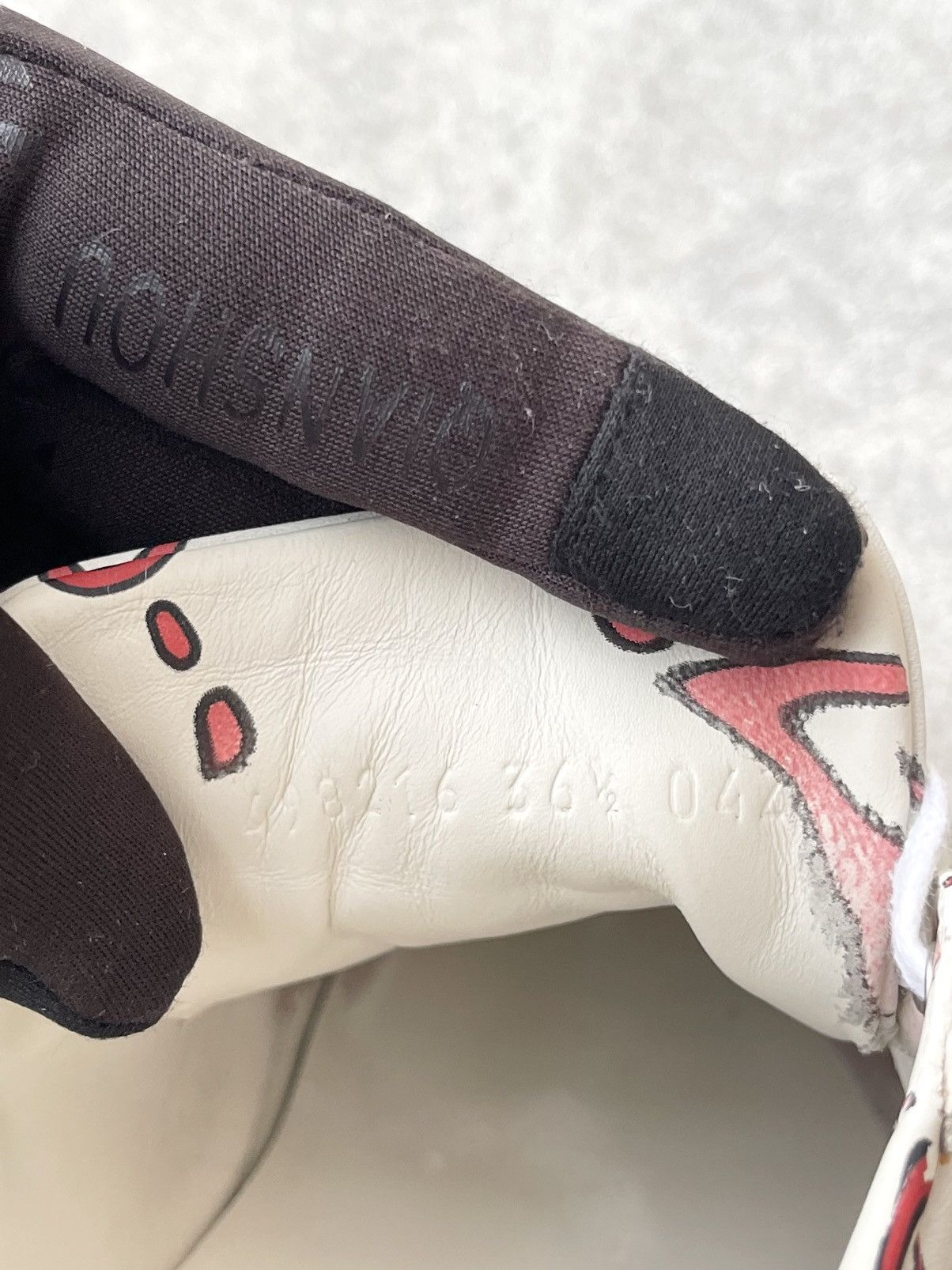 Gucci Gucci Ace Sneaker Ghost Graffiti Print Monogram Trainers Size US 6.5 / IT 36.5 - 22 Thumbnail