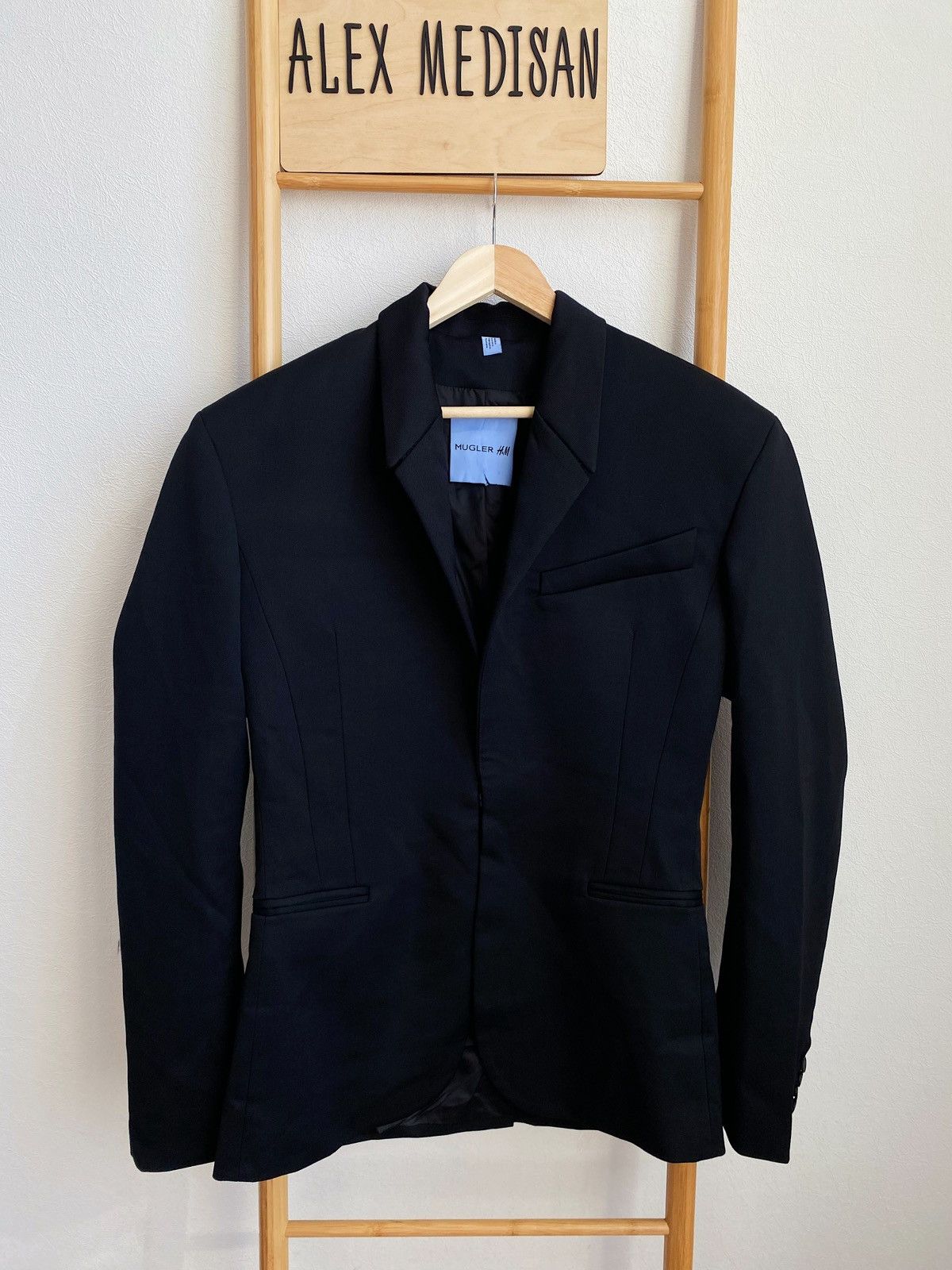 Mugler x H&M Defined Waist Wool Blazer Jacket Size 40R