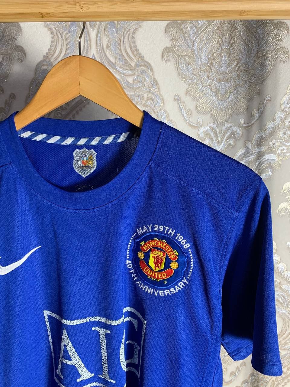 Vintage VERY RARE NIKE FC MANCHESTER UNITED ENGLAND SOCCER JERSEY Size US M / EU 48-50 / 2 - 2 Thumbnail