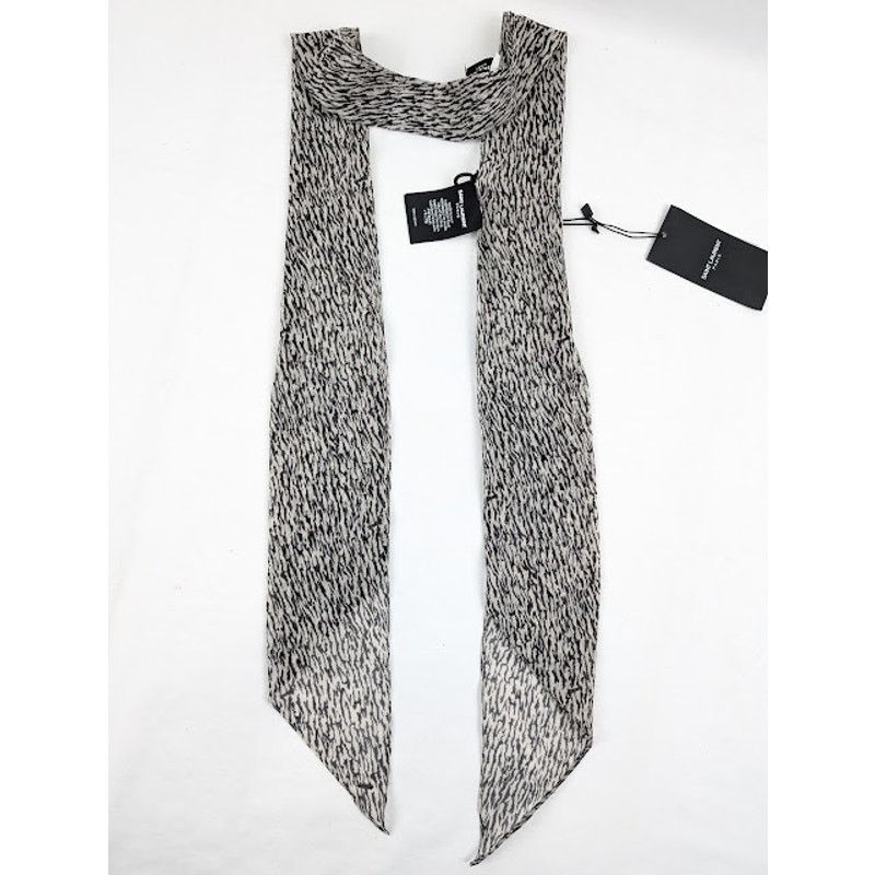 Saint Laurent Paris o1rshd1 Size: OS / Zebra Print Wool Etamine Size ONE SIZE - 8 Thumbnail