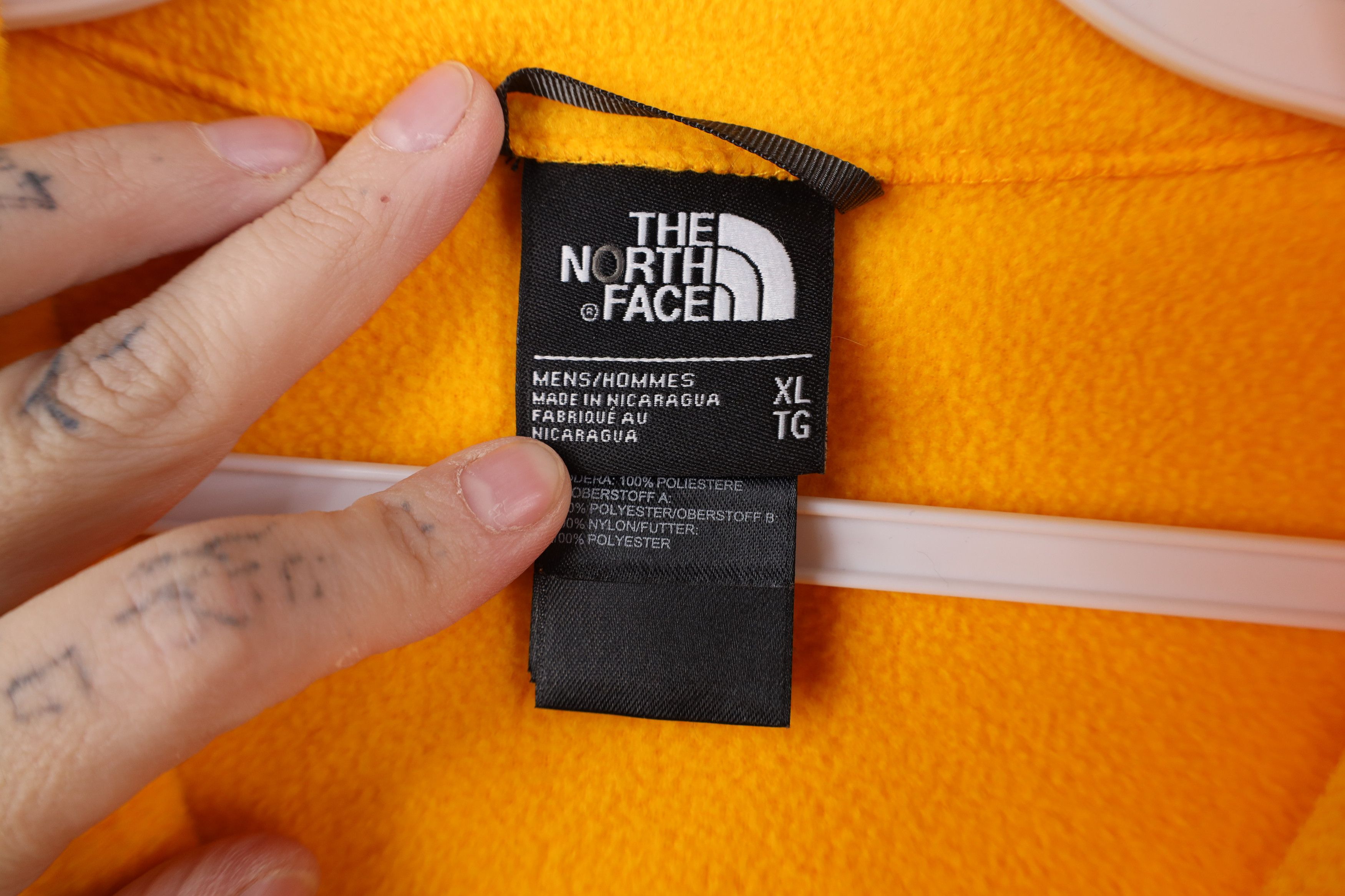 The North Face The North Face Spell Out Full Zip Fleece Vest Jacket Yellow Size US XL / EU 56 / 4 - 10 Thumbnail