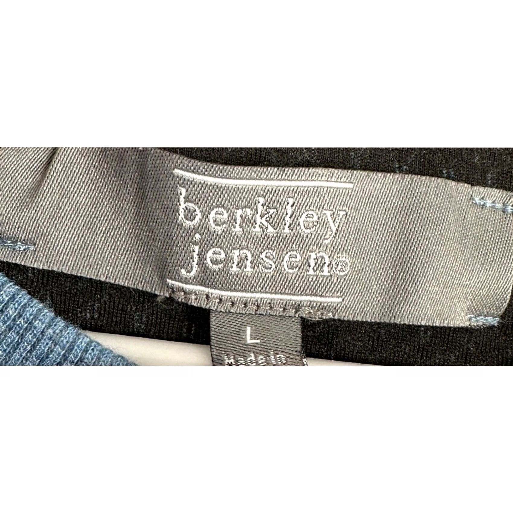 Vintage Berkley Jensen Sweater Crew Neck Men Large Blue Long Sleeve Pullover Stretch NEW Size US L / EU 52-54 / 3 - 5 Thumbnail