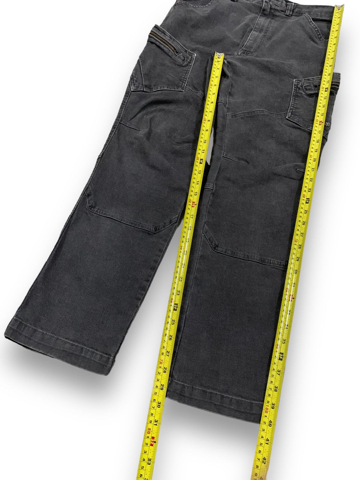 POST ARCHIVE FACTION (PAF) Vintage Japanese Brand Double Knee Style Utility Cargo Jeans Size US 33 - 13 Thumbnail
