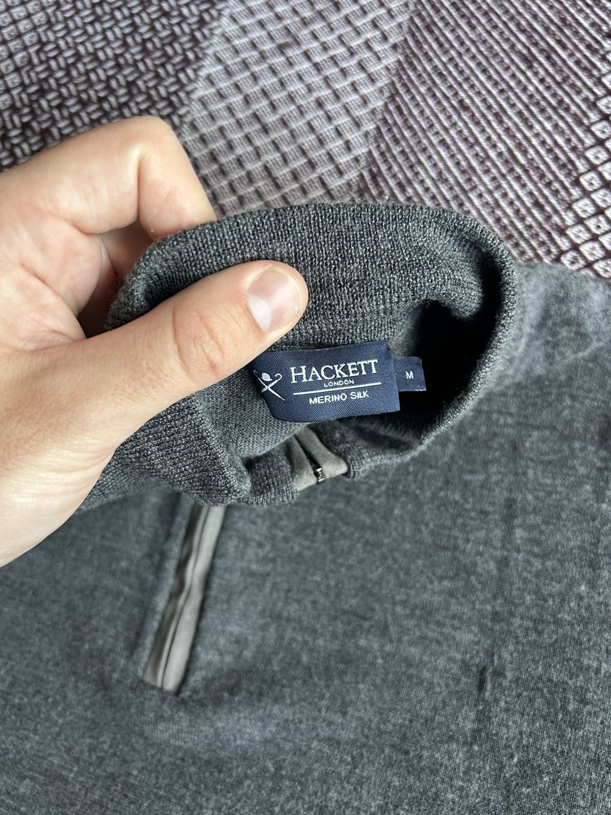 Hackett Hackett London Merino Silk & Wool Sweater Mens Size M Size US M / EU 48-50 / 2 - 5 Thumbnail
