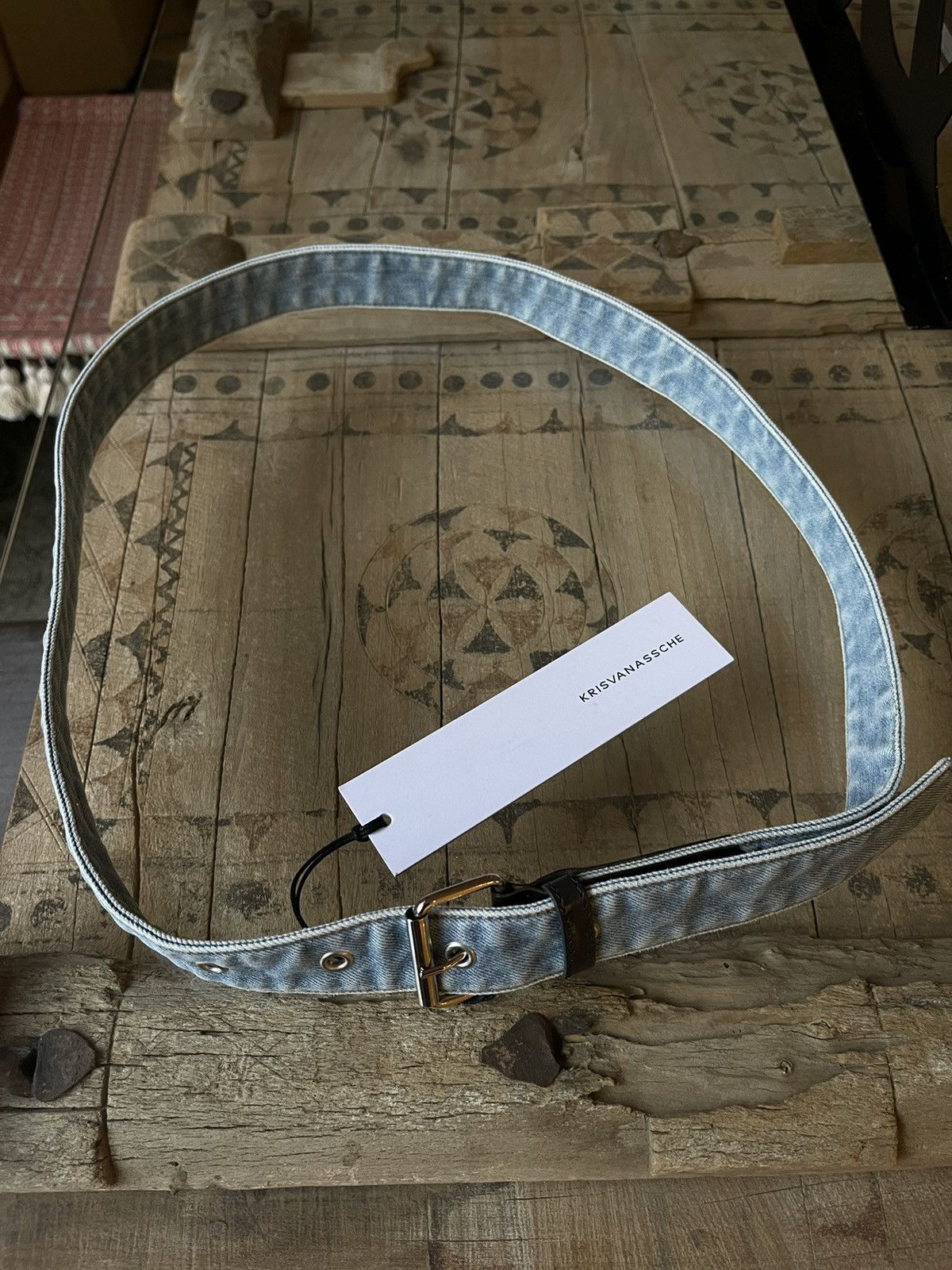 Kris Van Assche Kris Van Assche Spring 2015 Leather And Jeans Belt Size 30 - 6 Thumbnail