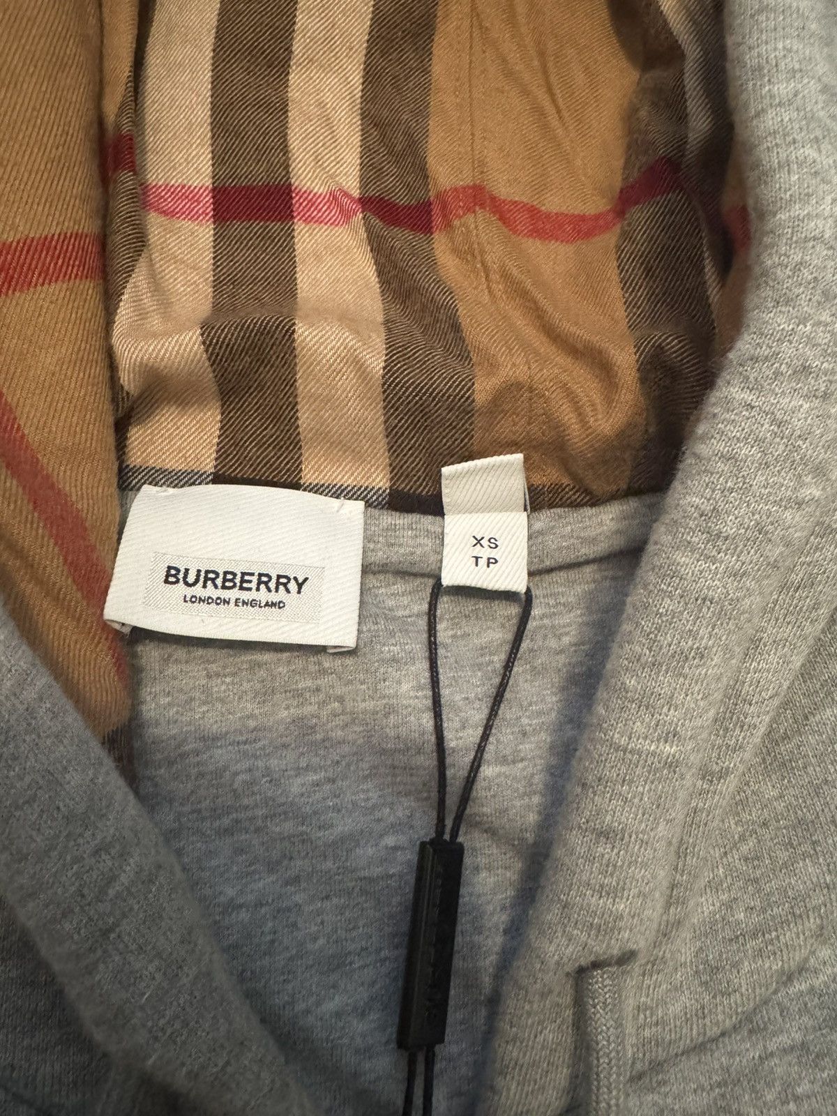 Burberry Burberry Letter Graphic Cotton Blend Zip Hoodie Size US XS / EU 42 / 0 - 3 Thumbnail