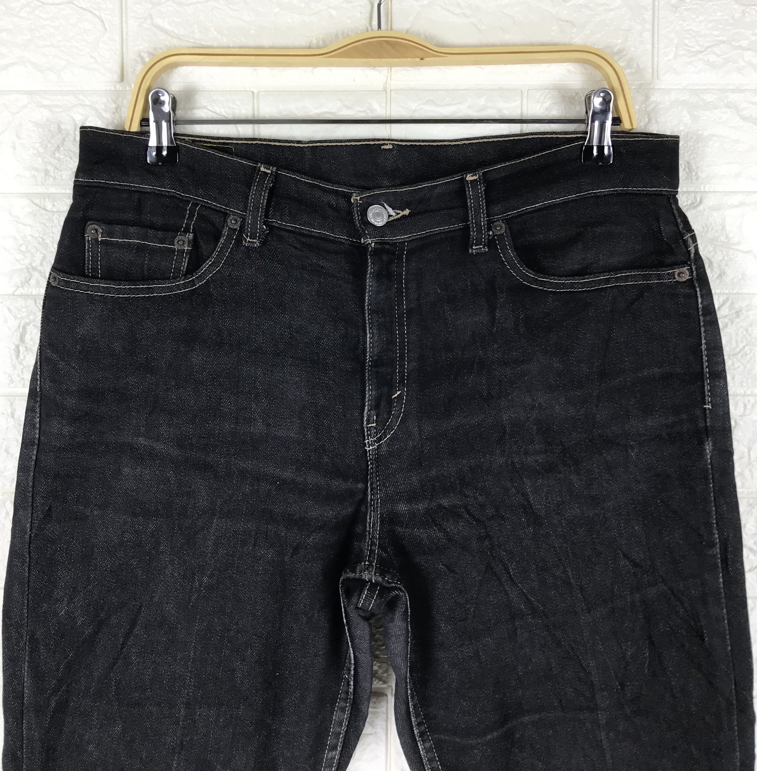 Levi's Vintage Levi's 515 Flare Jeans Super Black Boot Cut Denim Size 32" / US 10 / IT 46 - 2 Thumbnail