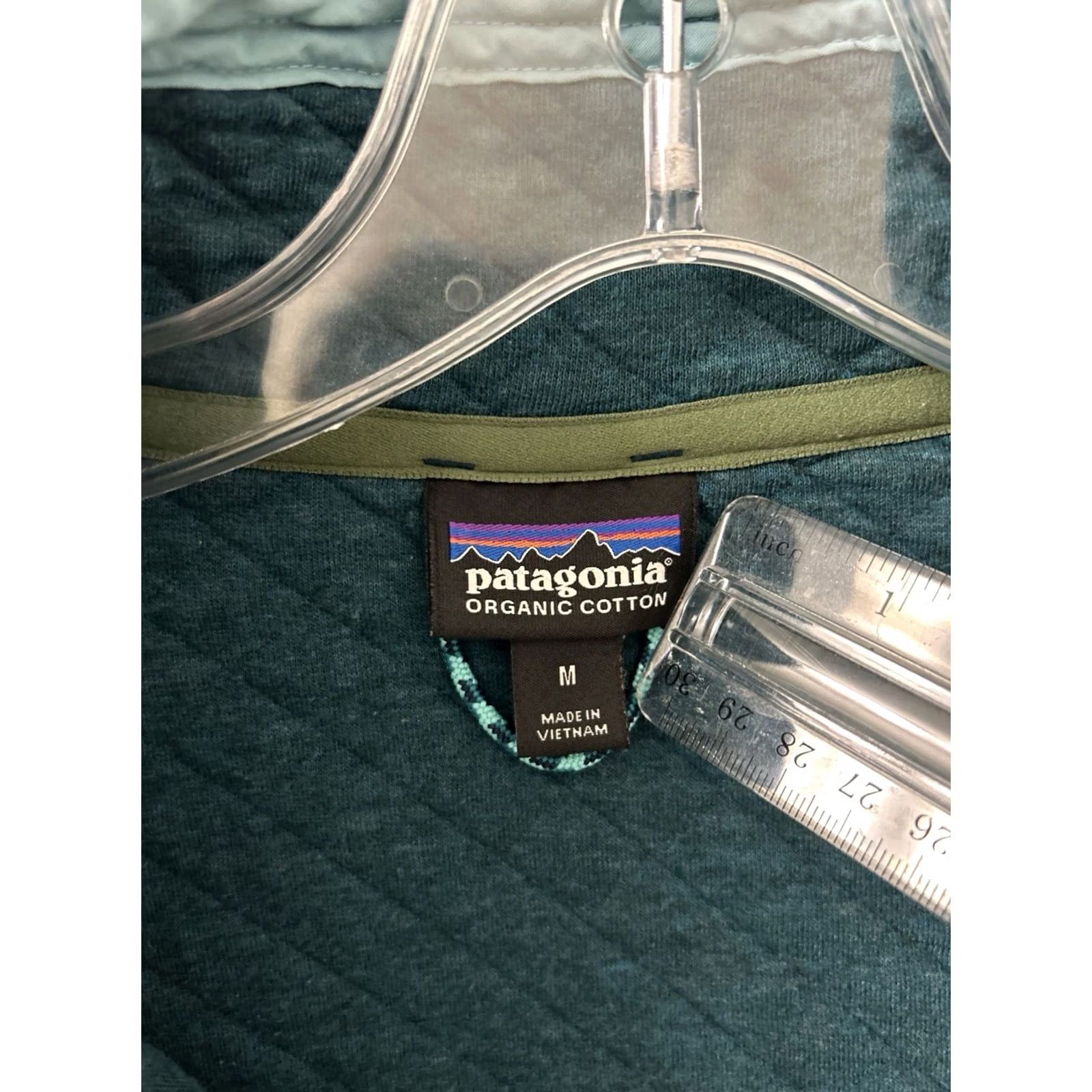 Patagonia Patagonia Organic Cotton Quilt Snap-T Pullover Womens M Teal Jacket L/S 25281 Size M / US 6-8 / IT 42-44 - 5 Thumbnail