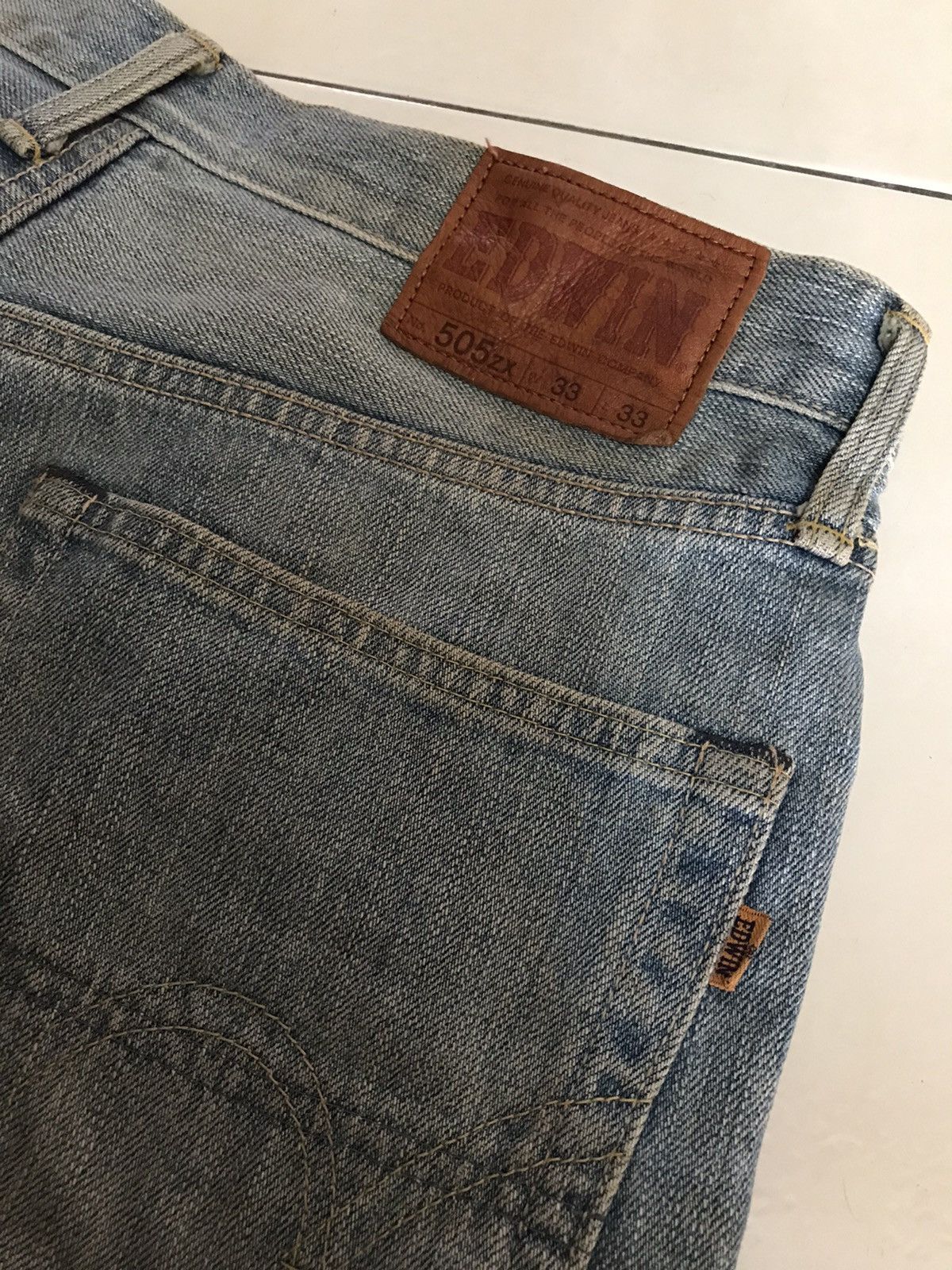 Edwin × Japanese Brand × Vintage Edwin 505ZX Selvedge Jeans Size US 33 - 4 Thumbnail
