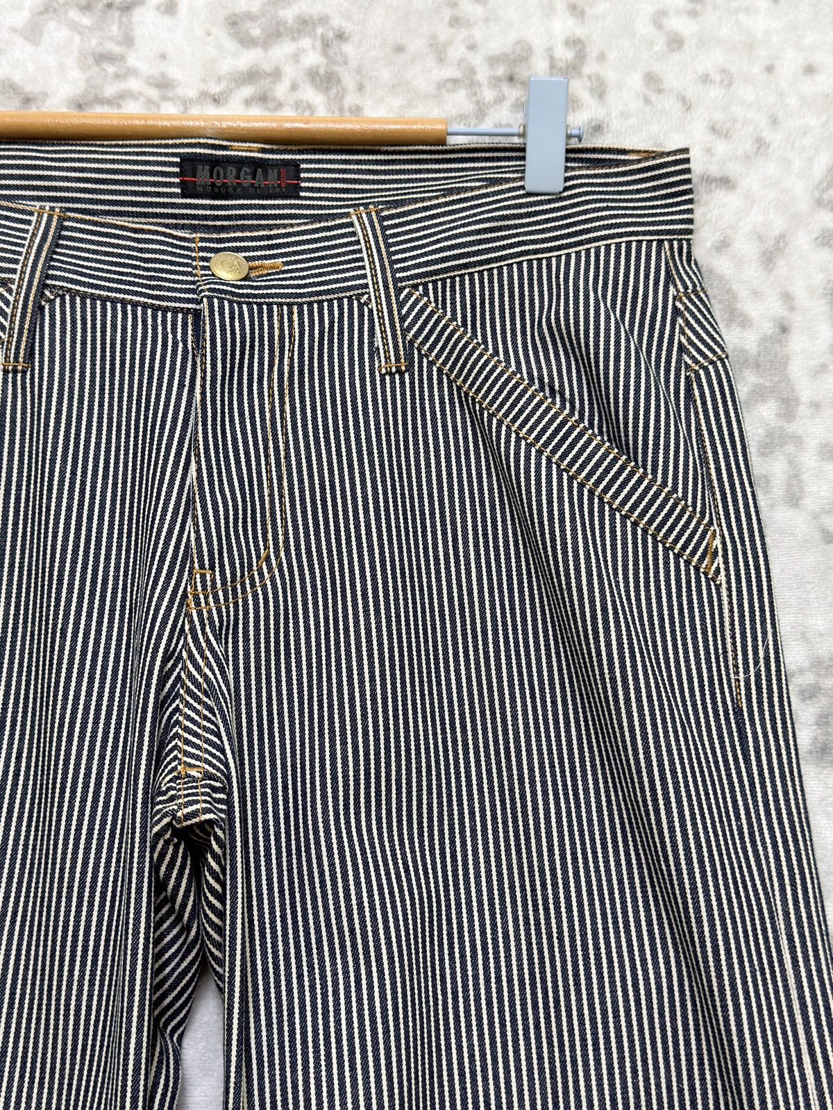 Morgan Homme Vintage Morgan Homme Hickory Railroad Stripe Wide Leg Pants Size US 32 / EU 48 - 5 Thumbnail