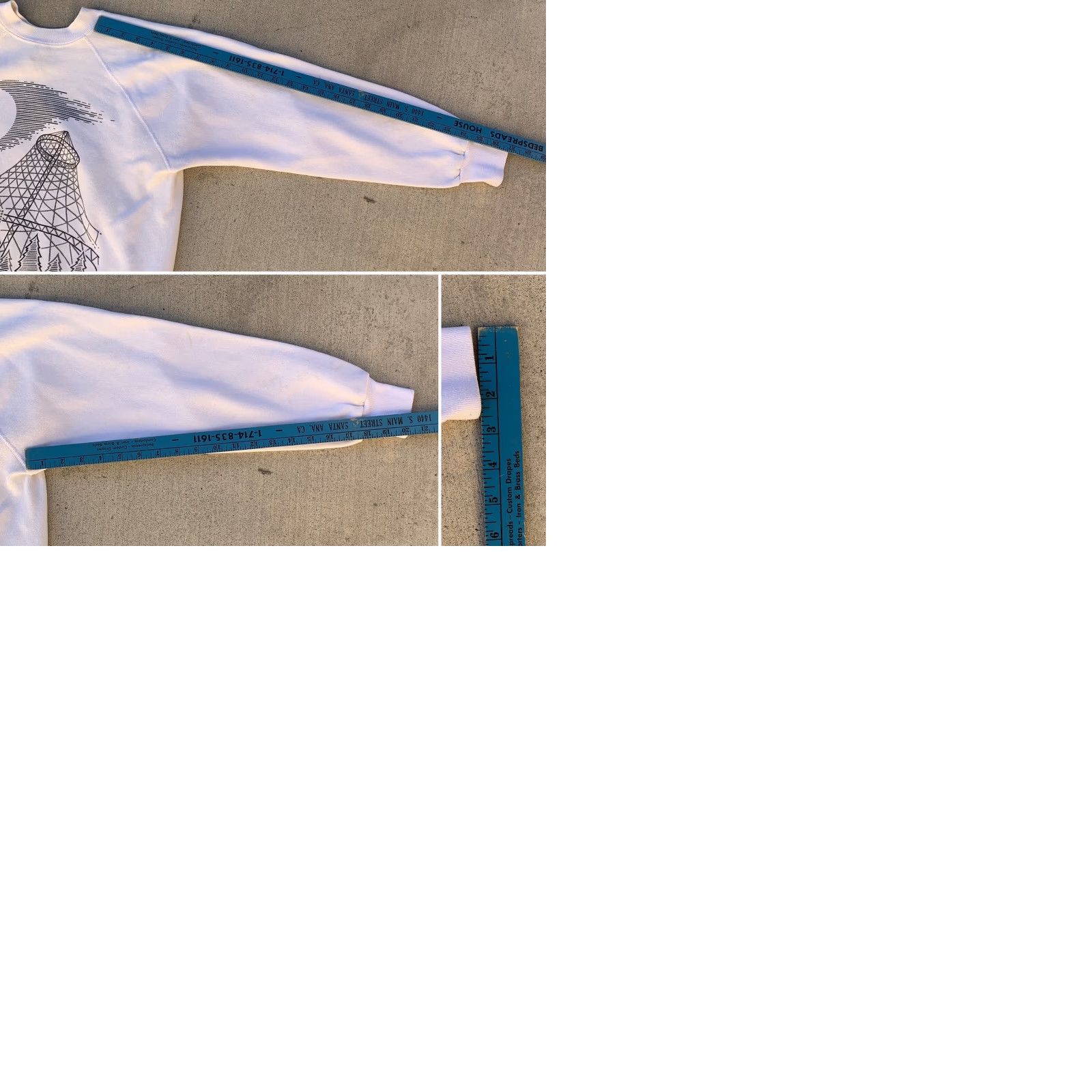 Vintage Vintage Riverfront Park Spokane Wa Raglan Sweatshirt Sweater Jumper M L Shirt White 1980s Womens Mens Size M / US 6-8 / IT 42-44 - 12 Thumbnail