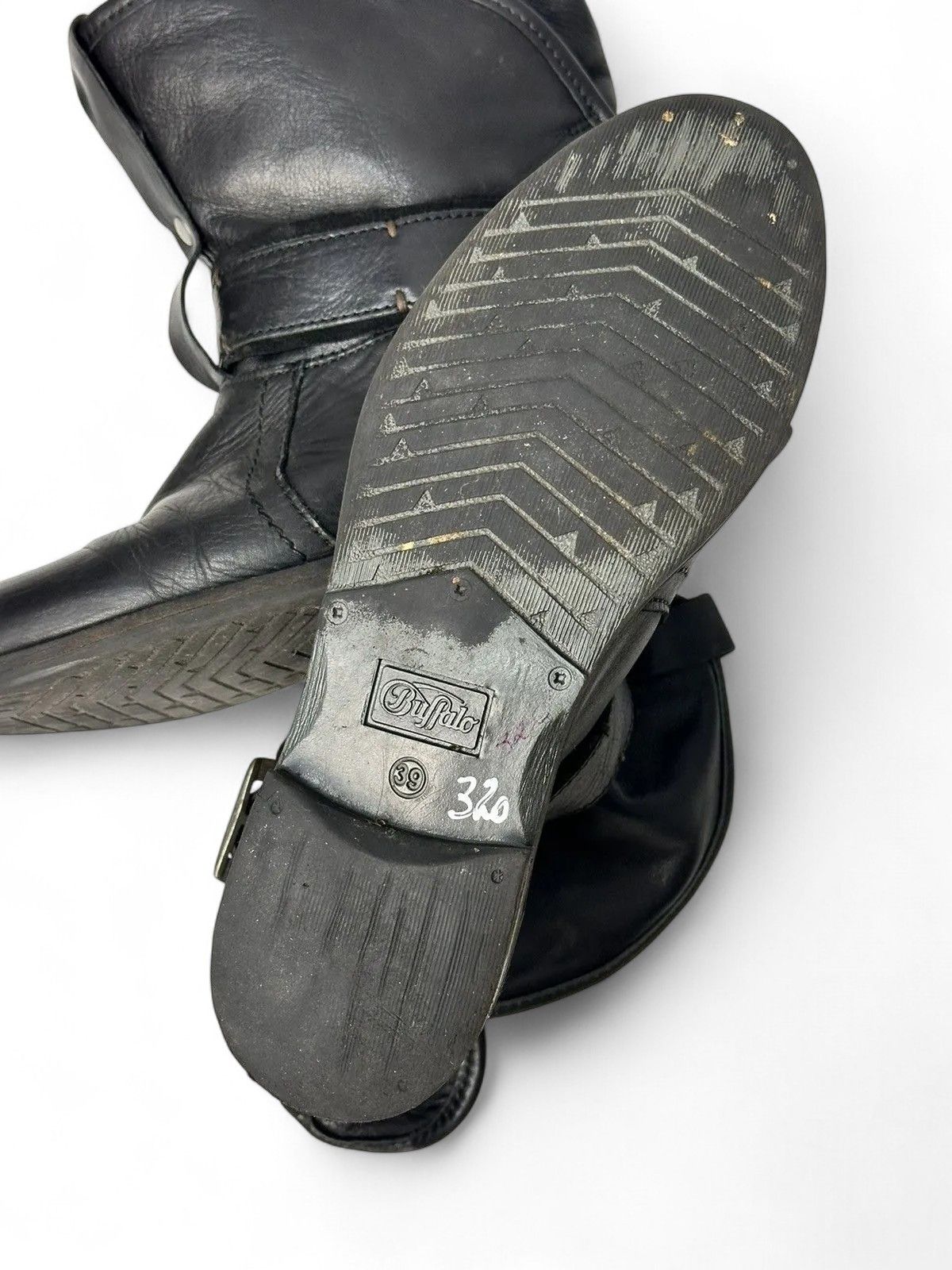 A.S.98 Buffalo Black Platform Boots Vintage Y2K Streetwear Style Size US 9 / IT 39 - 11 Thumbnail