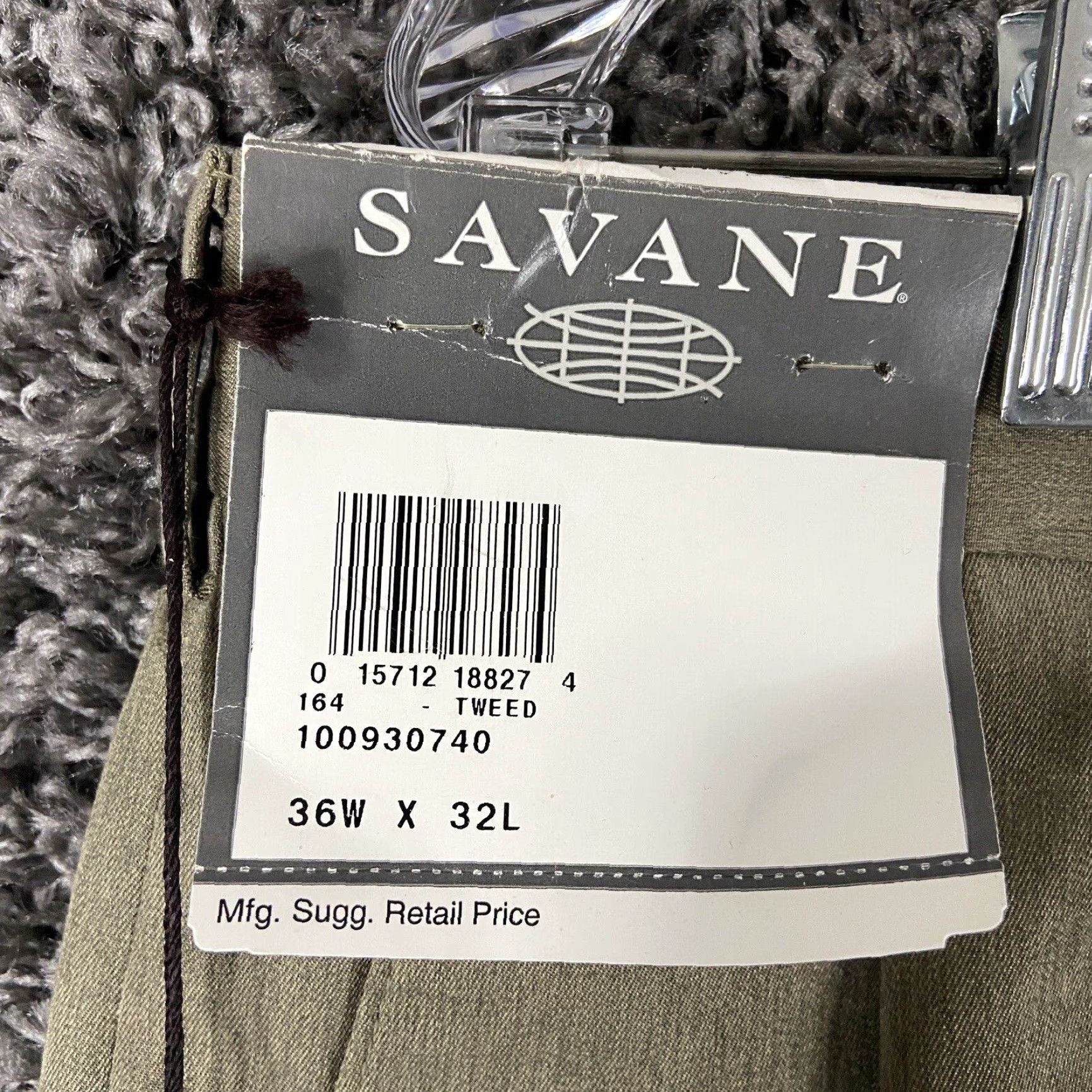 Savane VINTAGE Savane Men's Dress Pants Beige Regular Fit 36x32 Dress Attire Size US 36 / EU 52 - 4 Thumbnail