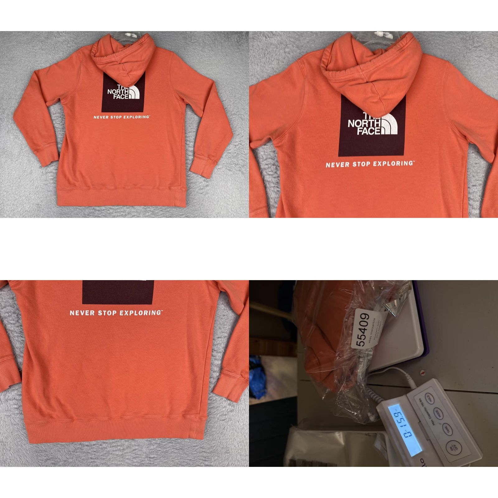 The North Face The North Face Hoodie Womens M Orange Never Stop Exploring Pullover Jersey Shirt Size M / US 6-8 / IT 42-44 - 9 Thumbnail