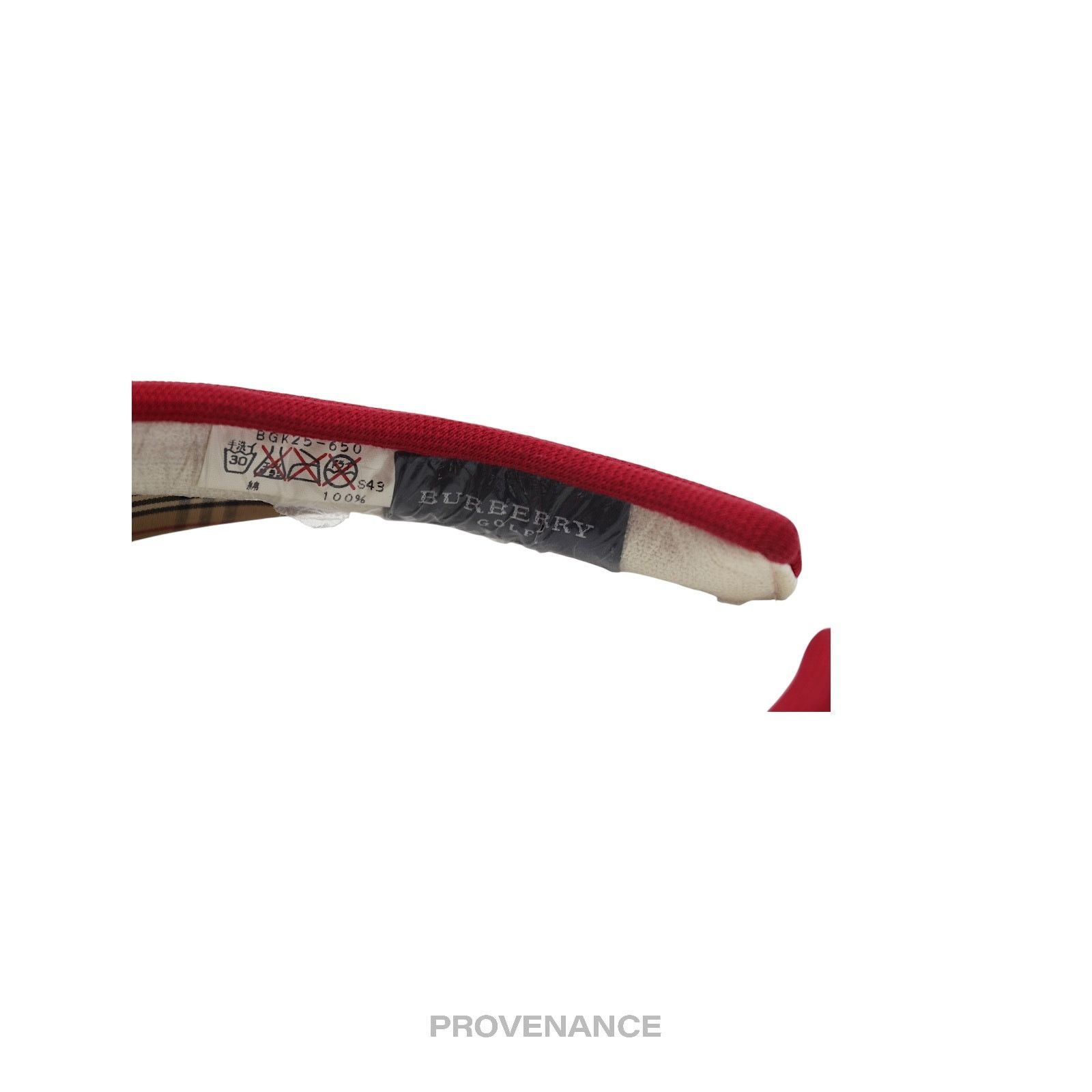 Burberry 🔴 Burberry Golf Knight Logo Visor - Nova Check Red Size ONE SIZE - 11 Thumbnail