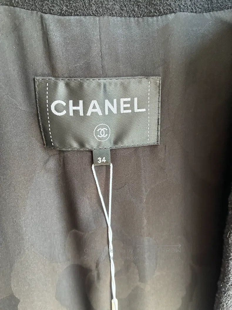 Chanel Chanel 22A black round-neck sequin embroidered two-pocket Size XXS / US 00 / IT 34 - 4 Thumbnail