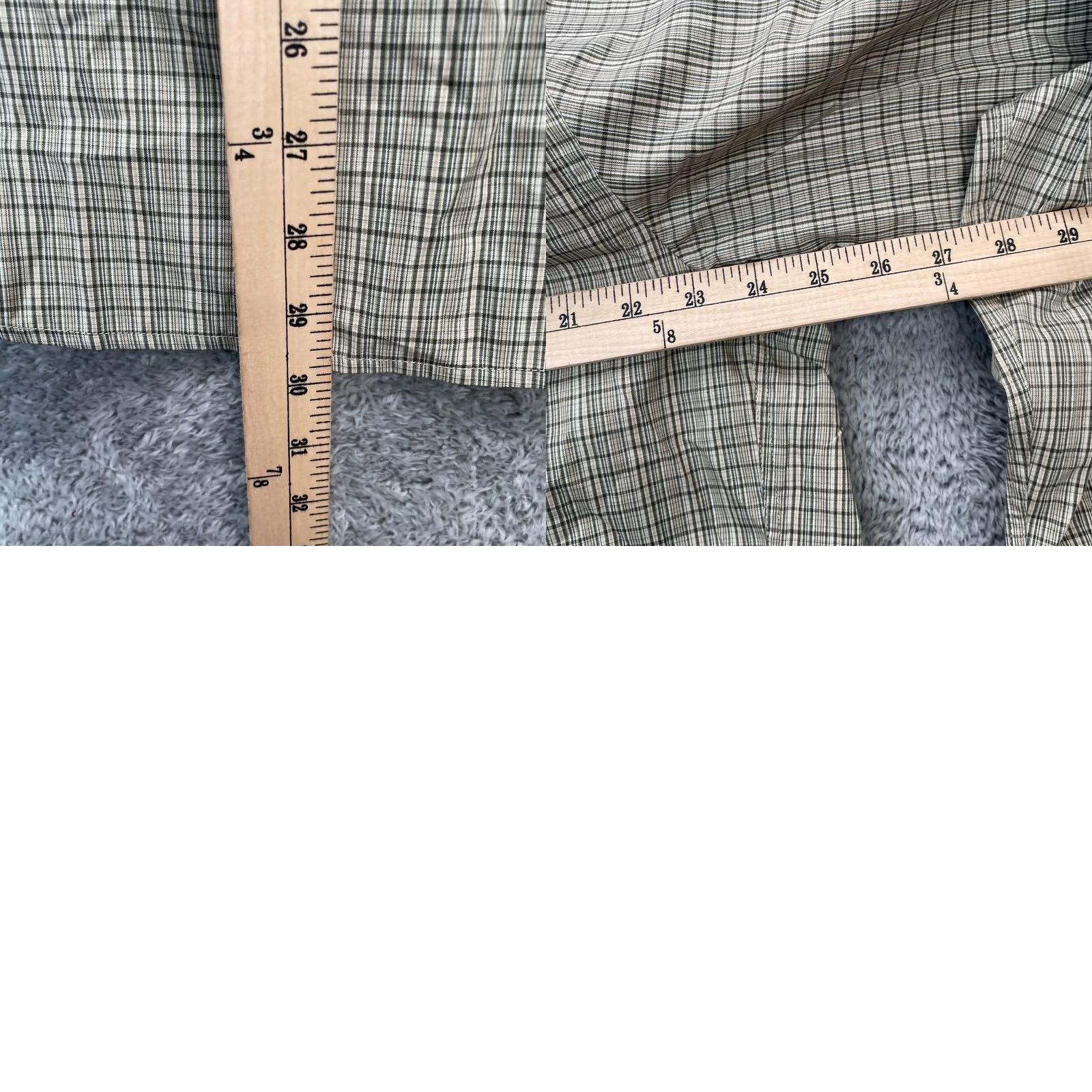Dockers DOCKERS Shirt Mens L Beige Plaid Button-Down Wrinkle Resistant Cotton Polyester Casual Workwear Knit Bagged Box Back No Wrinkles Size US L / EU 52-54 / 3 - 8 Thumbnail