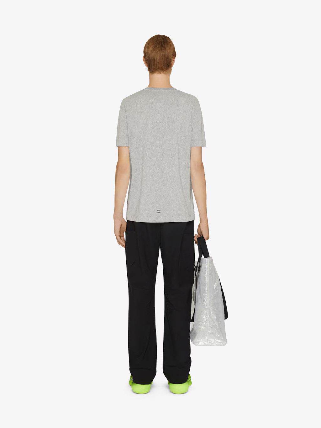 Givenchy o1srvl11e0625 Archetype Slim Fit T-Shirt in Light Grey Size US XL / EU 56 / 4 - 4 Thumbnail