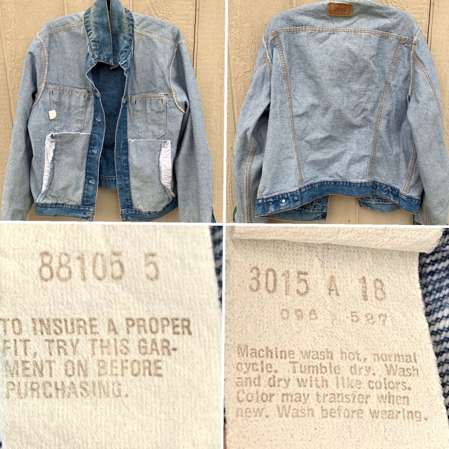 Levi's VINTAGE Levi's denim jacket trucker western Made in USA Size 46 L Blue Jeans/Trucker Regular Mens 80s 90s Cowboy Western Retro Size US 30 / EU 46 - 7 Thumbnail