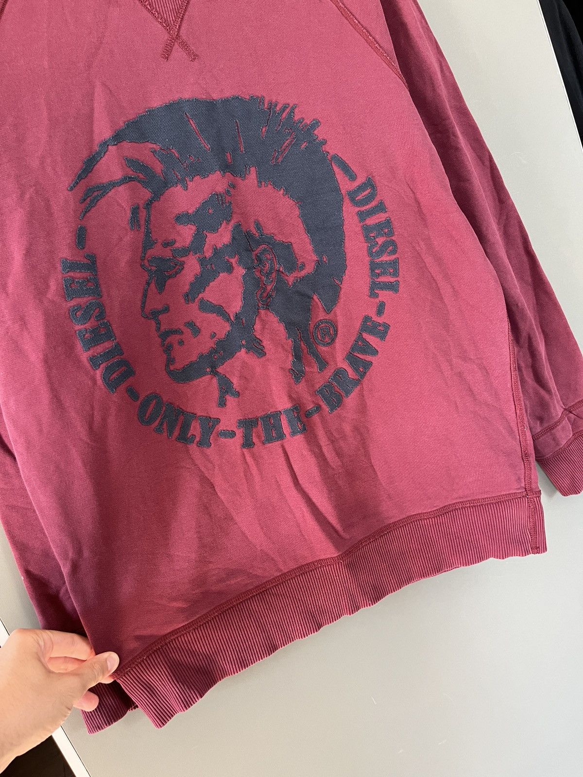 Diesel Diesel Vintage Cherokee Punk Burgundy Sweatshirt Size US S / EU 44-46 / 1 - 7 Thumbnail