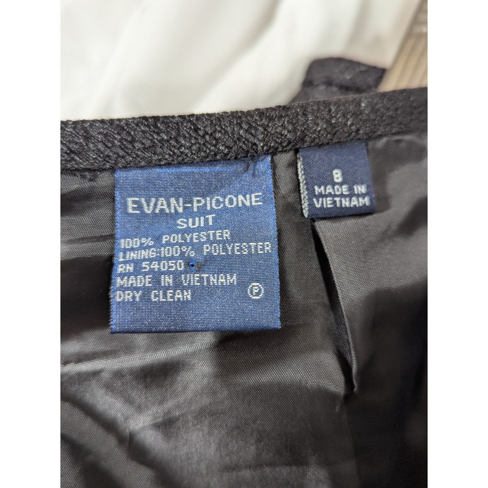 Evan Picone Size 8 Black Lined Knee Length Pencil Skirt Vintage Y2K Size 30" / US 8 / IT 44 - 6 Thumbnail