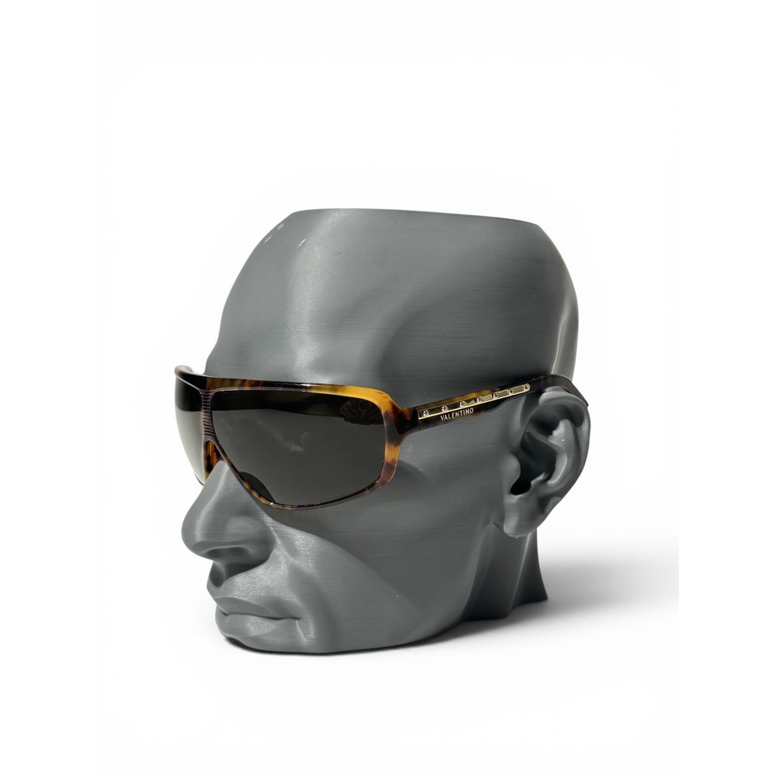 Valentino Valentino Crystal Temple Shield Sunglasses Size ONE SIZE - 1 Thumbnail