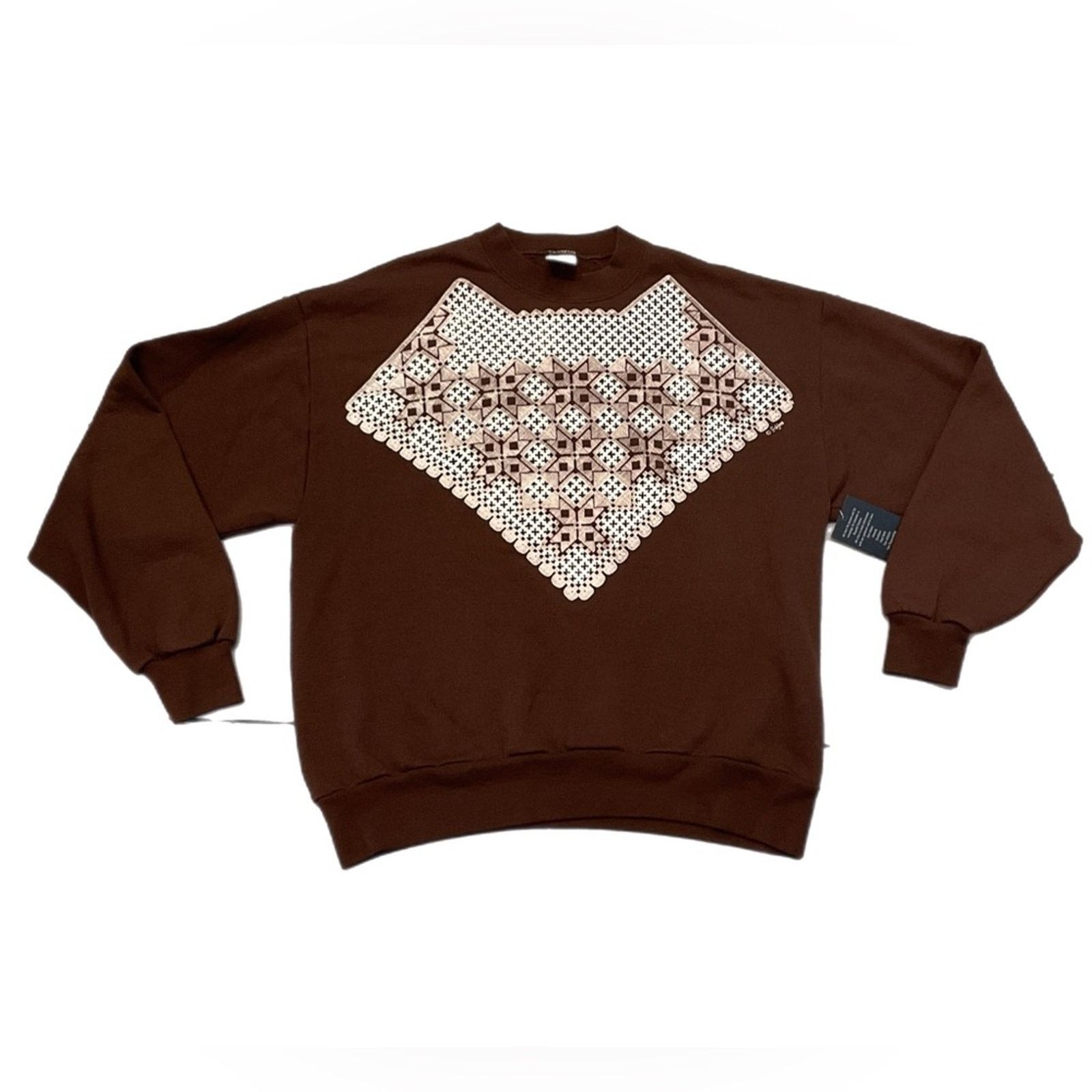 Jerzees Vintage Jerzees Embroidery Design brown Sweatshirt Size US L / EU 52-54 / 3 - 1 Thumbnail