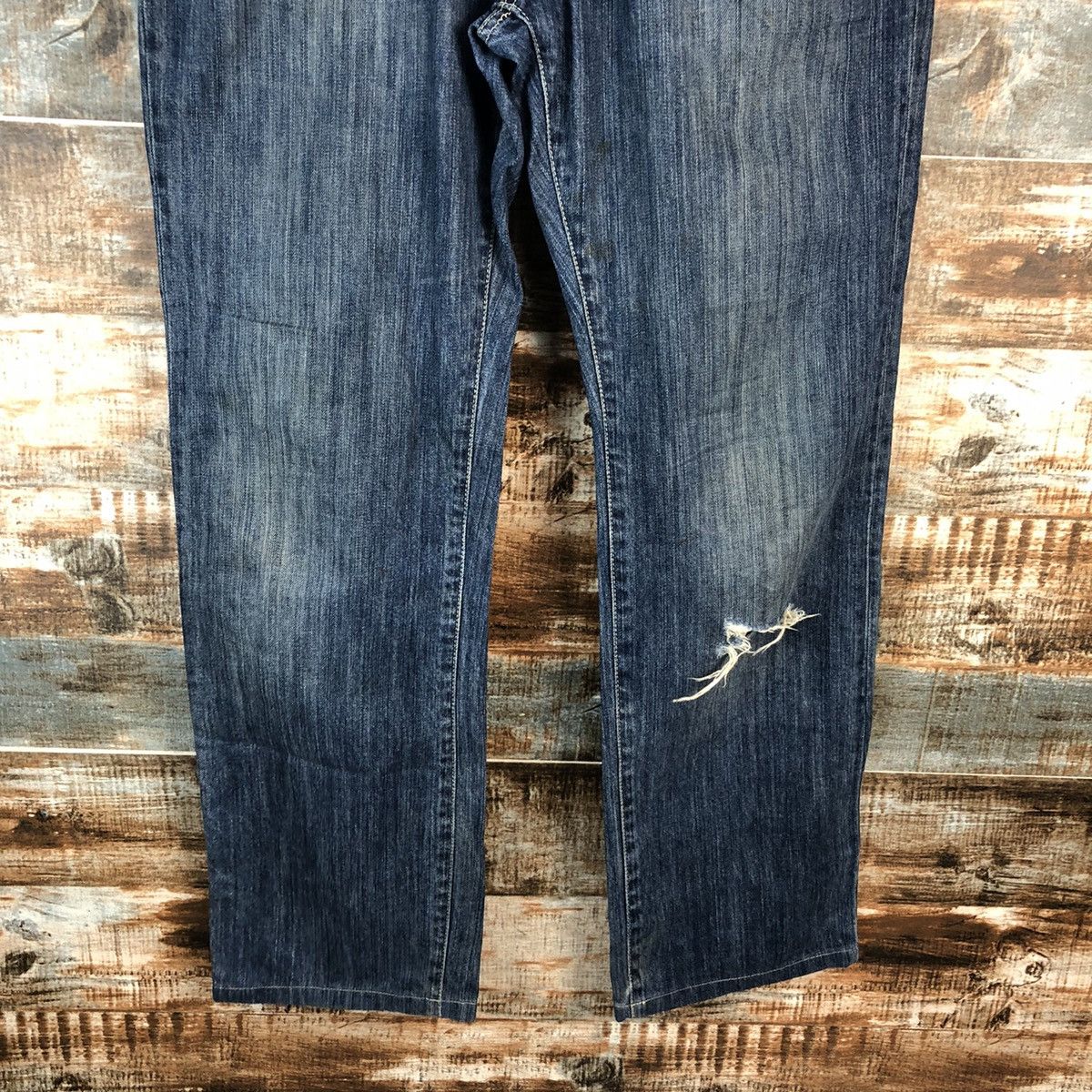Seven 7 DL Seven 7 Blue Distressed Denim Pants #C204 Size US 32 / EU 48 - 6 Thumbnail