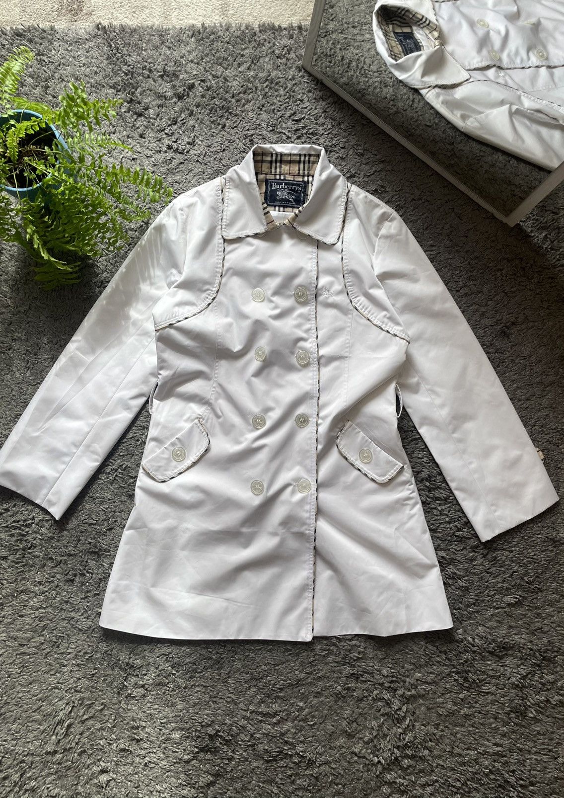 00s Burberry Coat Streetwear Vintage Luxury Logo Rare