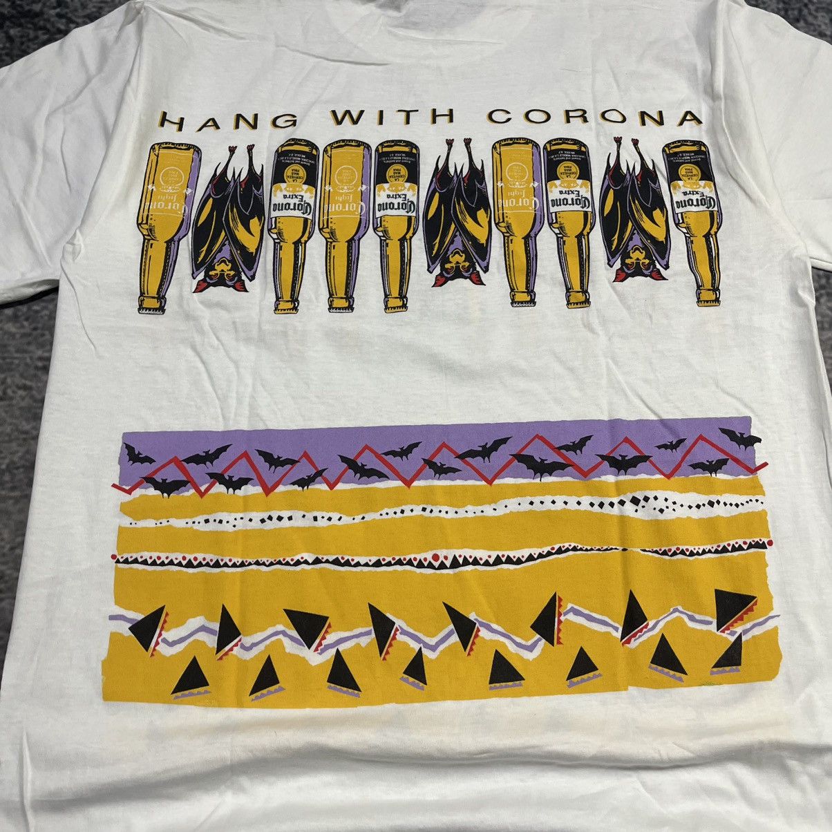 Vintage Vintage 90s Corona Beer Party Skater Grunge T Shirt XL Size US XL / EU 56 / 4 - 4 Thumbnail