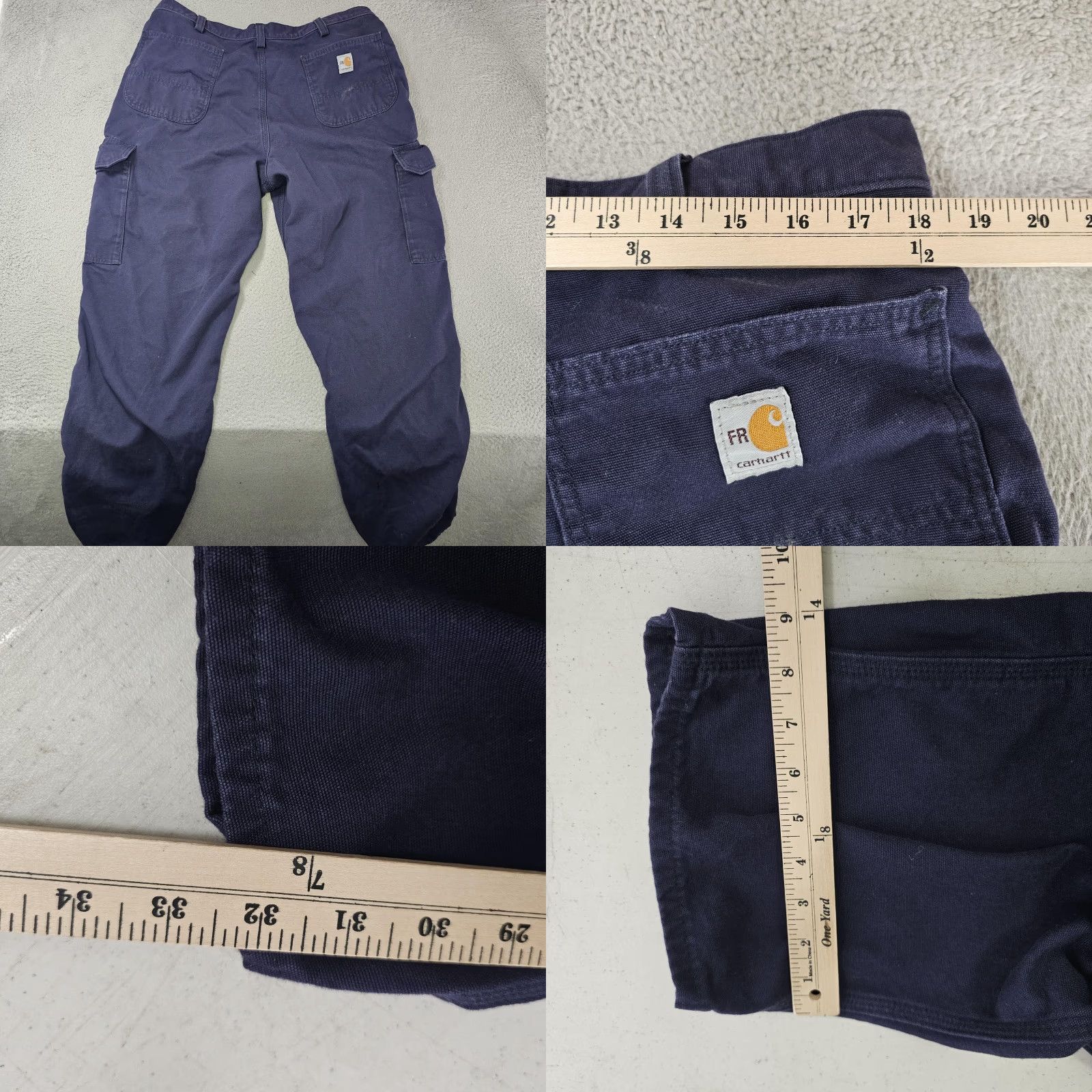 Carhartt VINTAGE Carhartt FR Cargo Pants Mens 38x34 FRB240 Flame Resistant Workwear Size US 36 / EU 52 - 8 Thumbnail