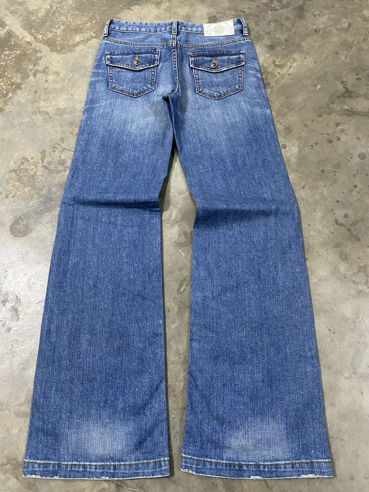 Hysteric Glamour × If Six Was Nine × Tornado Mart Flare Jeans Japanese Brappers Washed Blue @256 Size US 27 - 1 Thumbnail