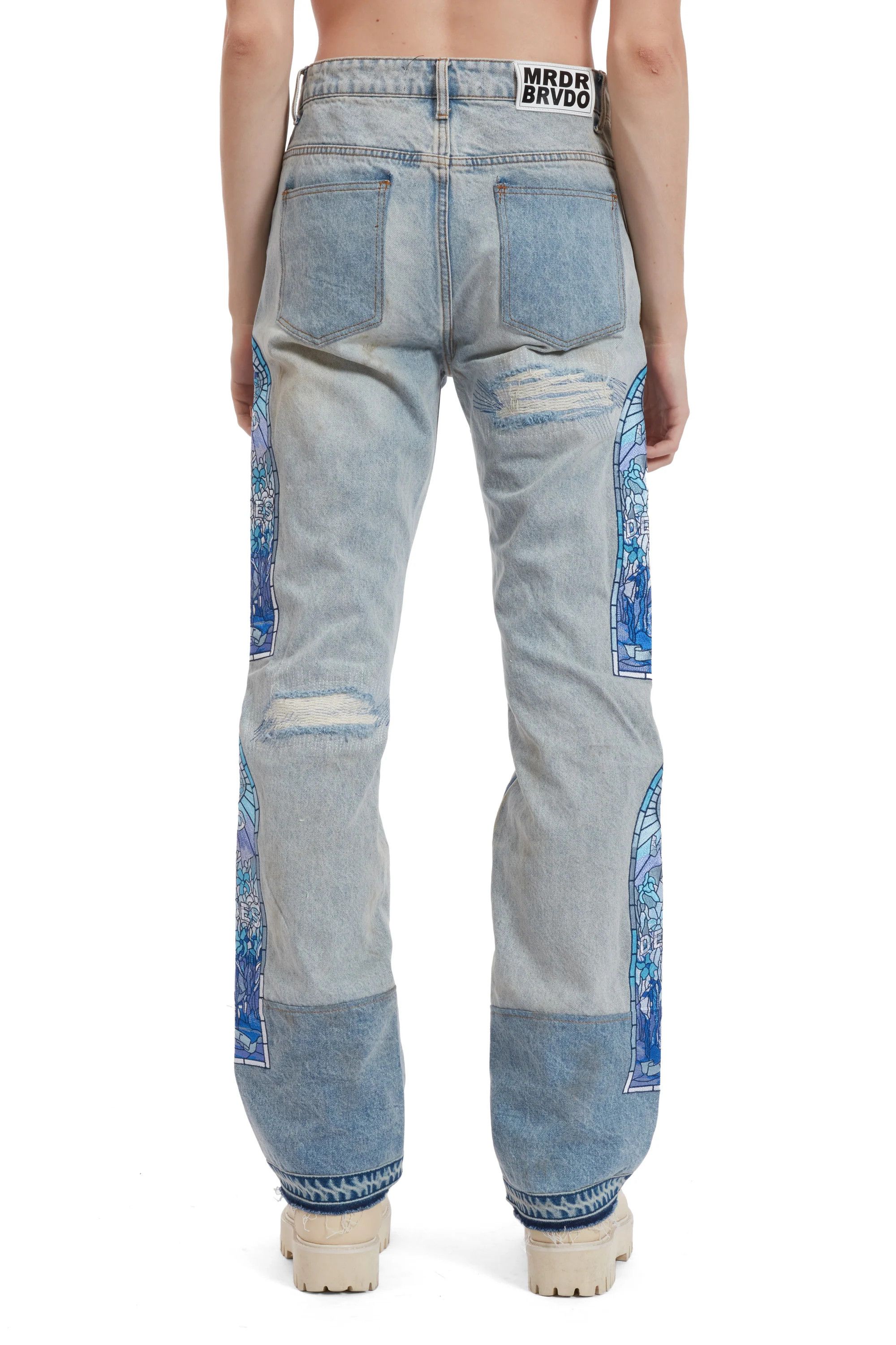 Who Decides War o1h1sh10525 Winter Mechanic Denim in Sky Blue Size US 38 / EU 54 - 7 Thumbnail