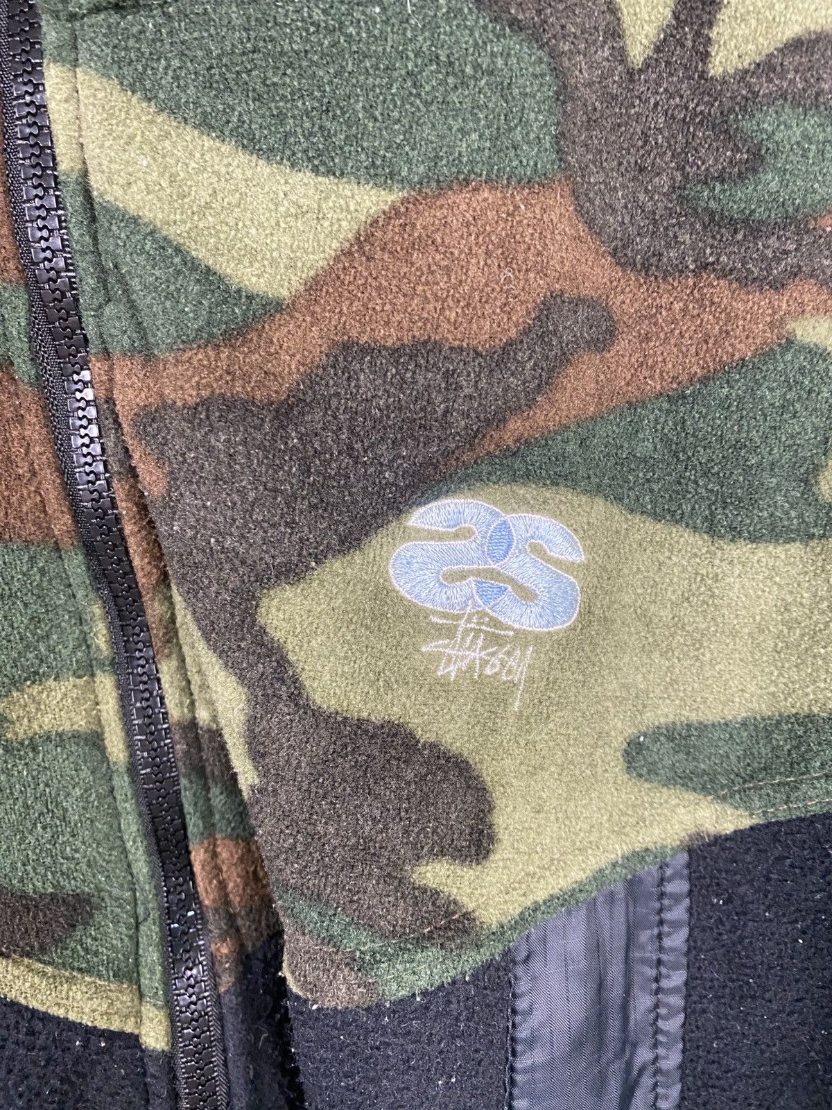 Stussy Vintage 90s Stüssy Sport fleece jacket camouflage pattern Size US XL / EU 56 / 4 - 6 Thumbnail